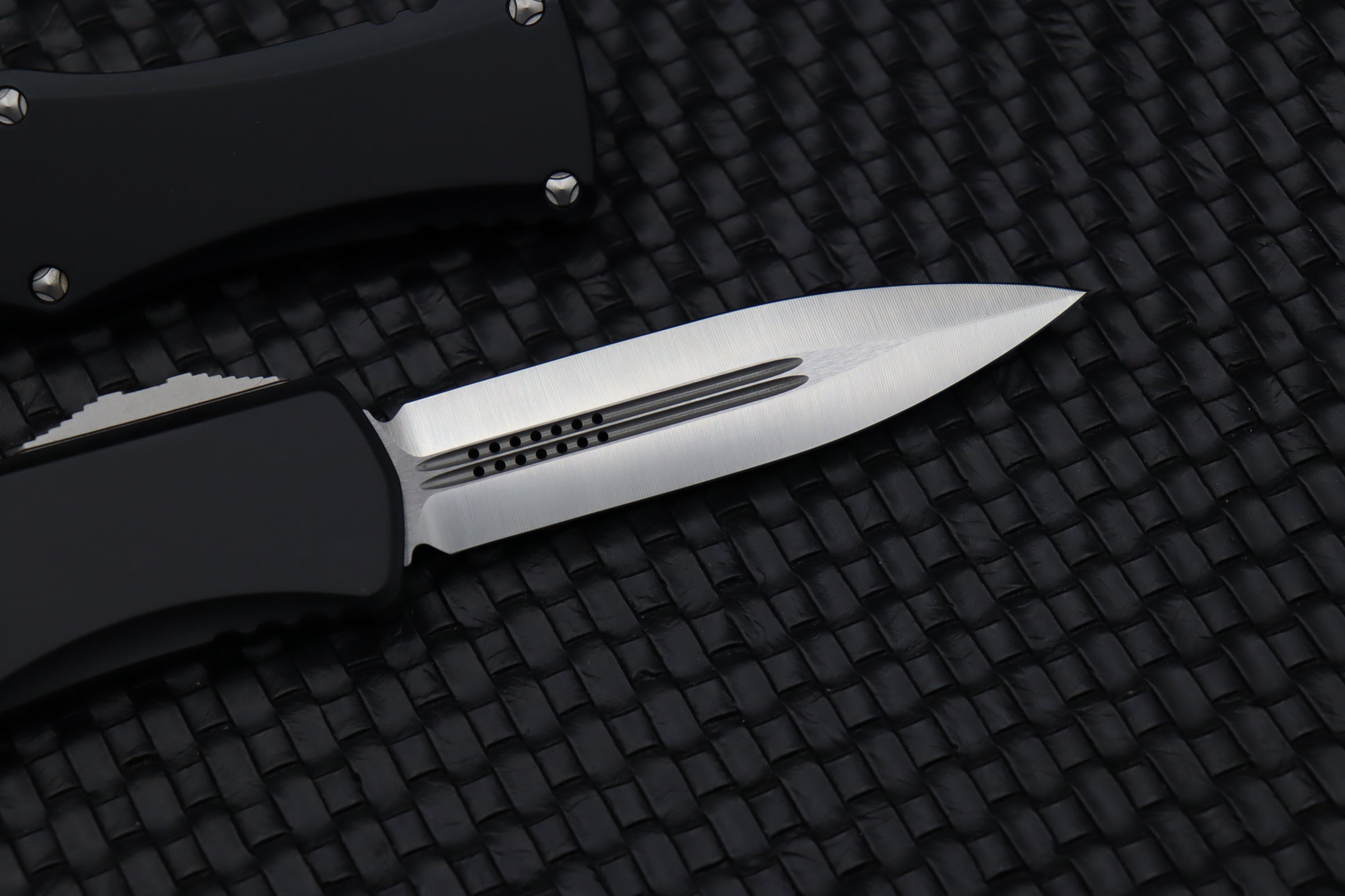 Microtech Hera Premium Double Edge Tactical Knife - Satin & Black