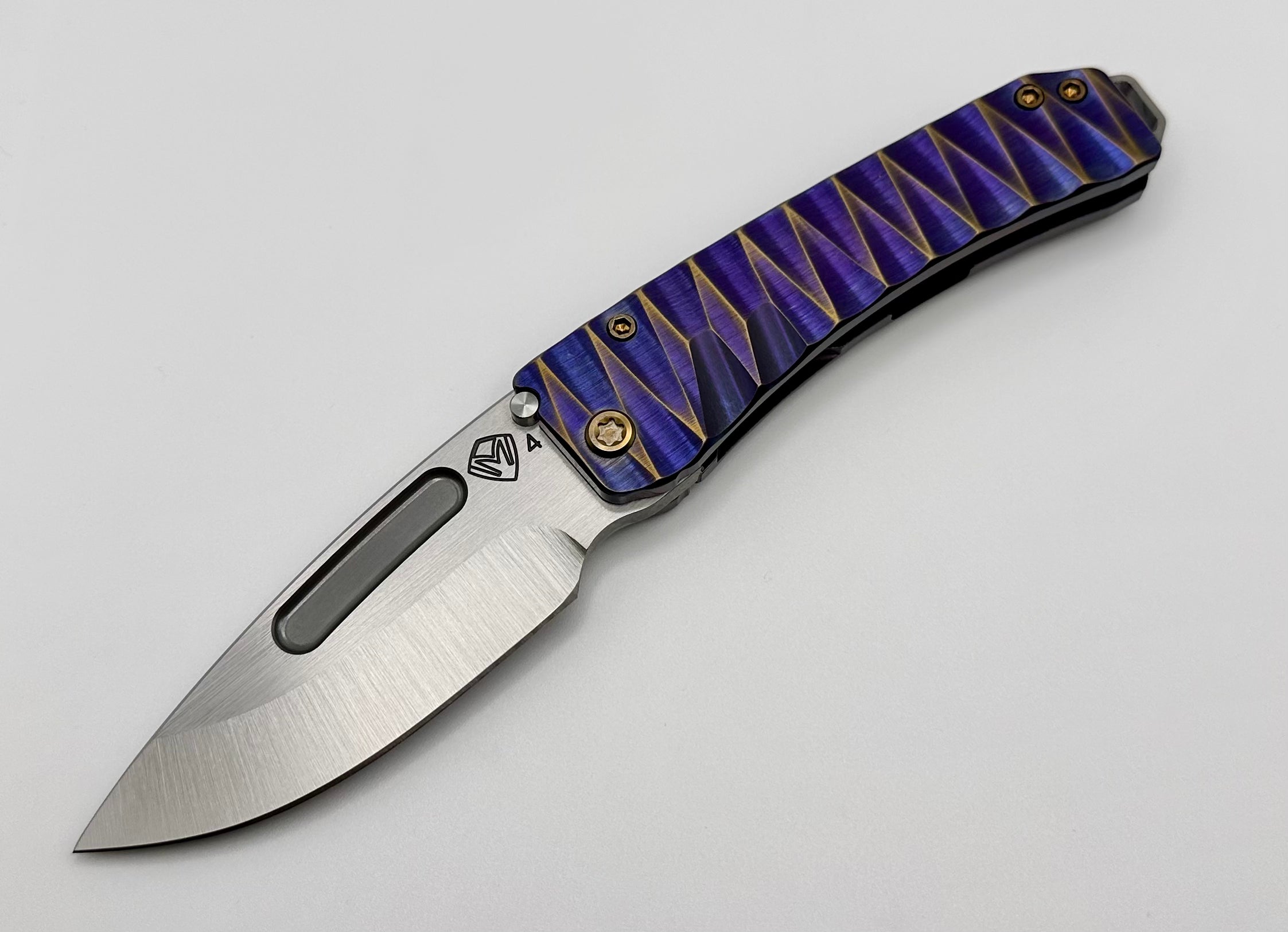 Medford Midi Marauder S45 Premium EDC Knife - Tumbled Drop Point with Sculpted Handles