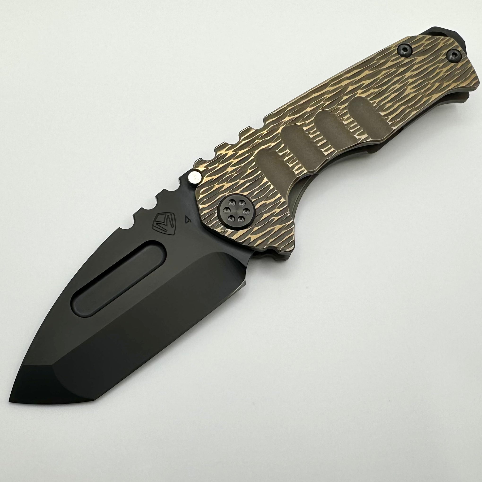 Medford Praetorian Genesis Tanto Knife - Premium S45VN Blade with Bronze Dragon Skin Handles