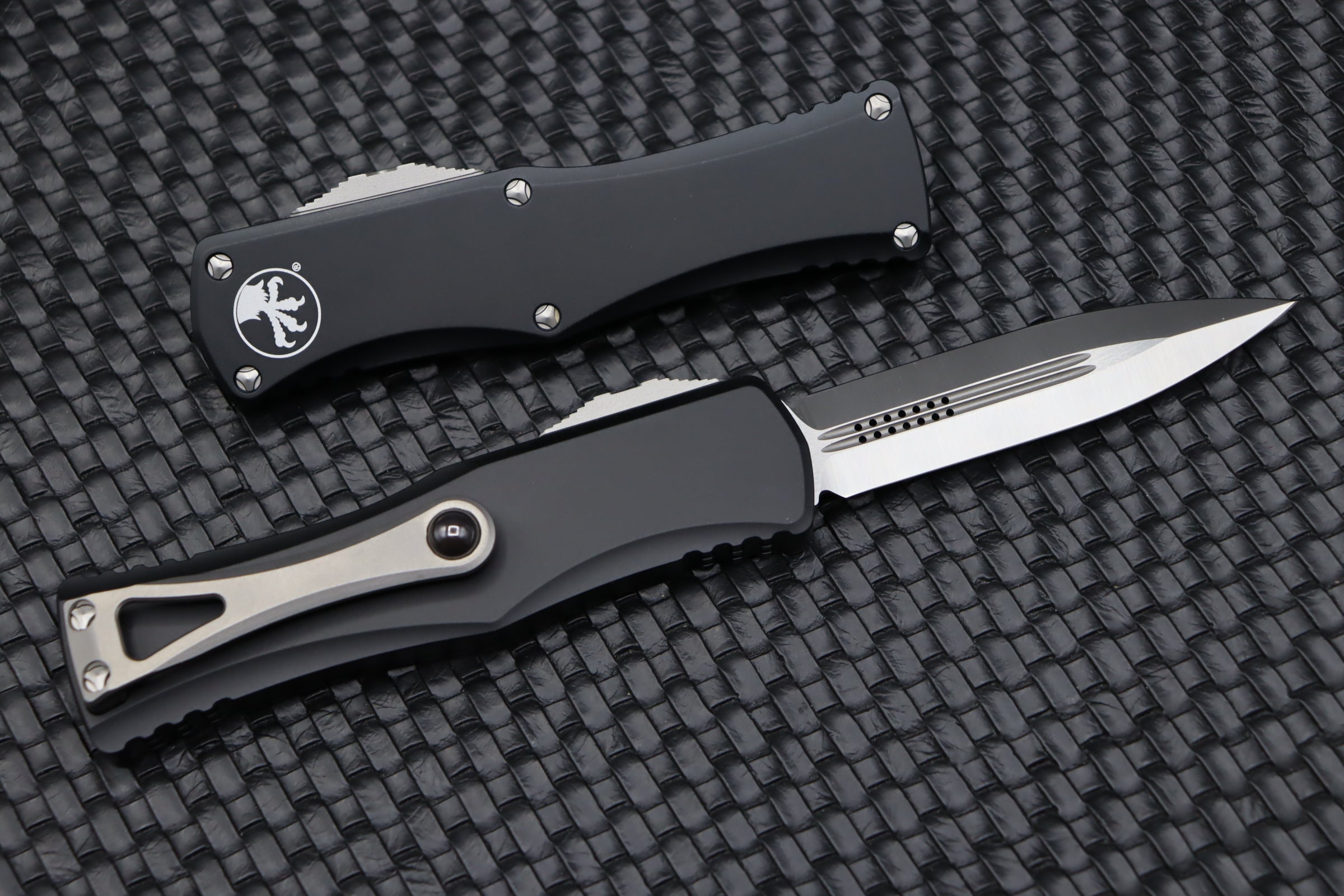 Microtech Hera Premium Double Edge Tactical Knife - Satin & Black