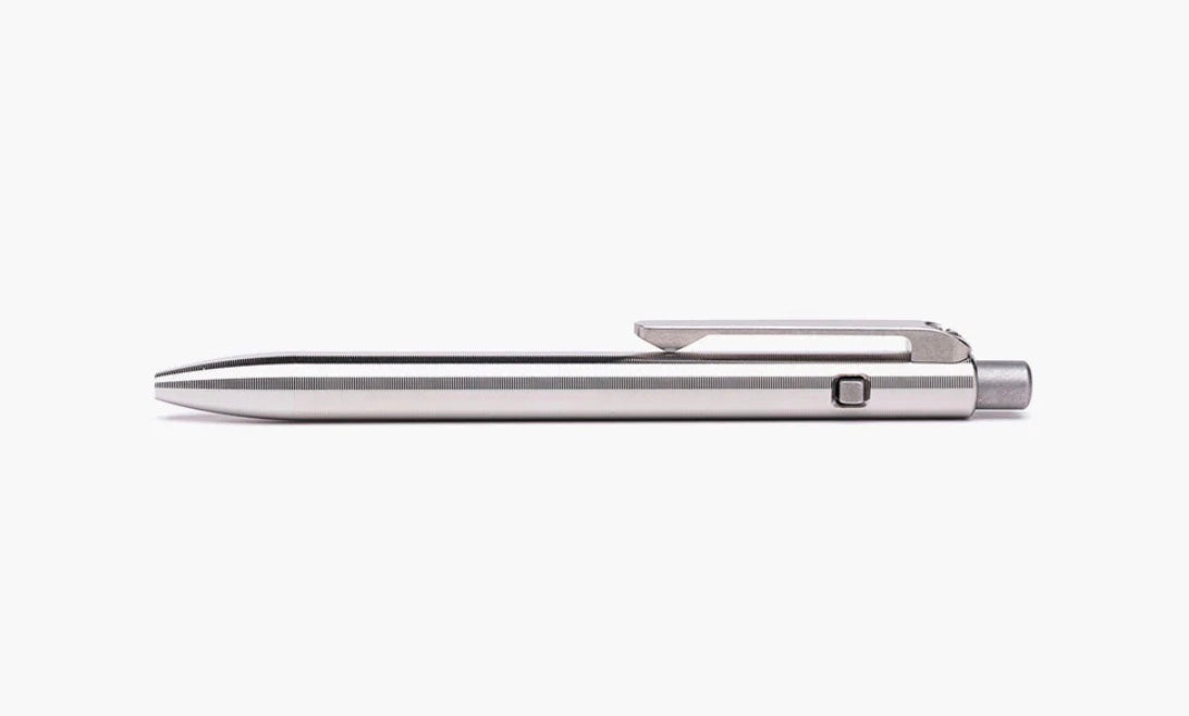 Ultimate Tactile Turn Titanium Slim Side Click Pen - Compact 4.6