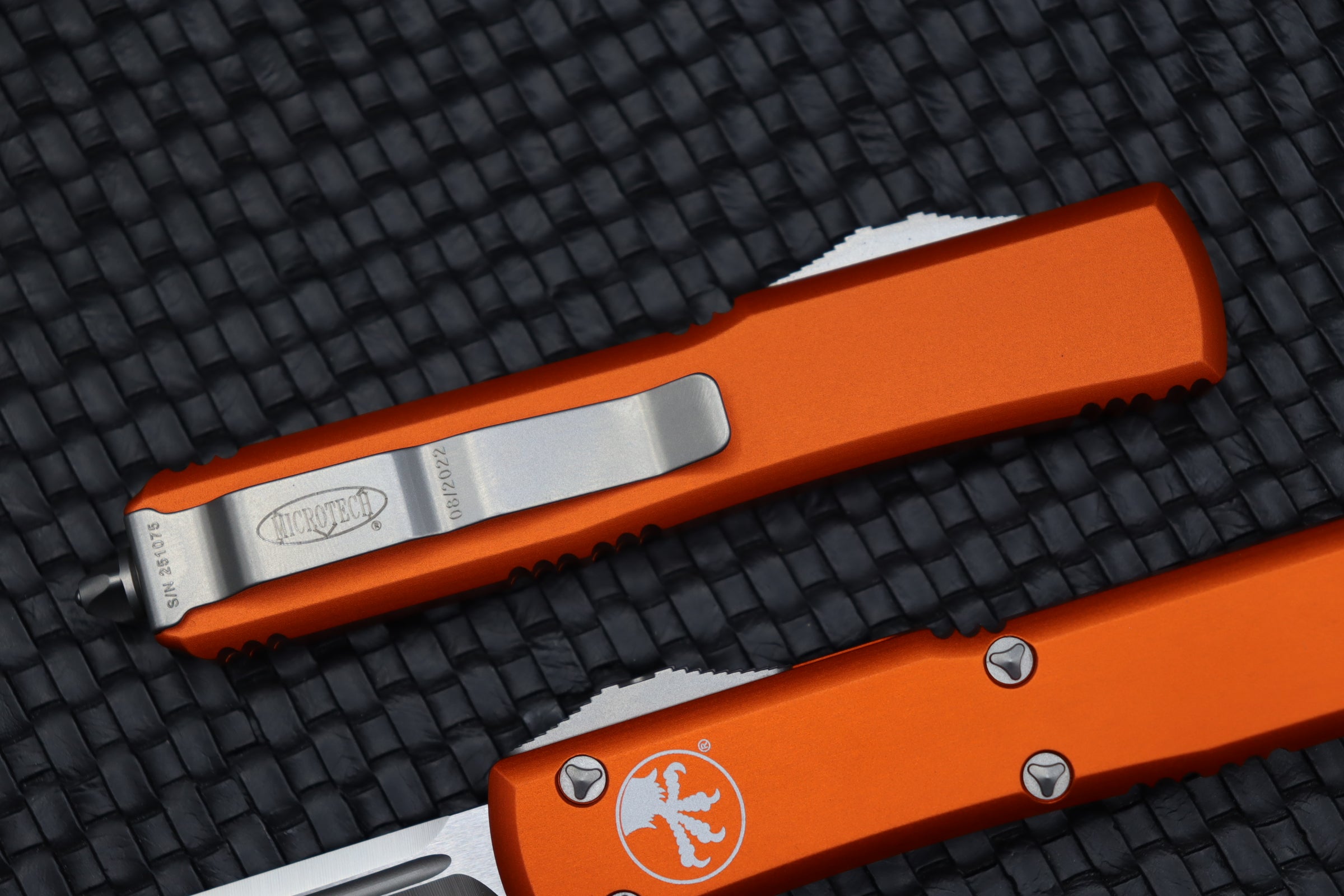 Microtech Ultratech Tanto Satin Standard & Orange 123-4OR - Premium Tactical Knife