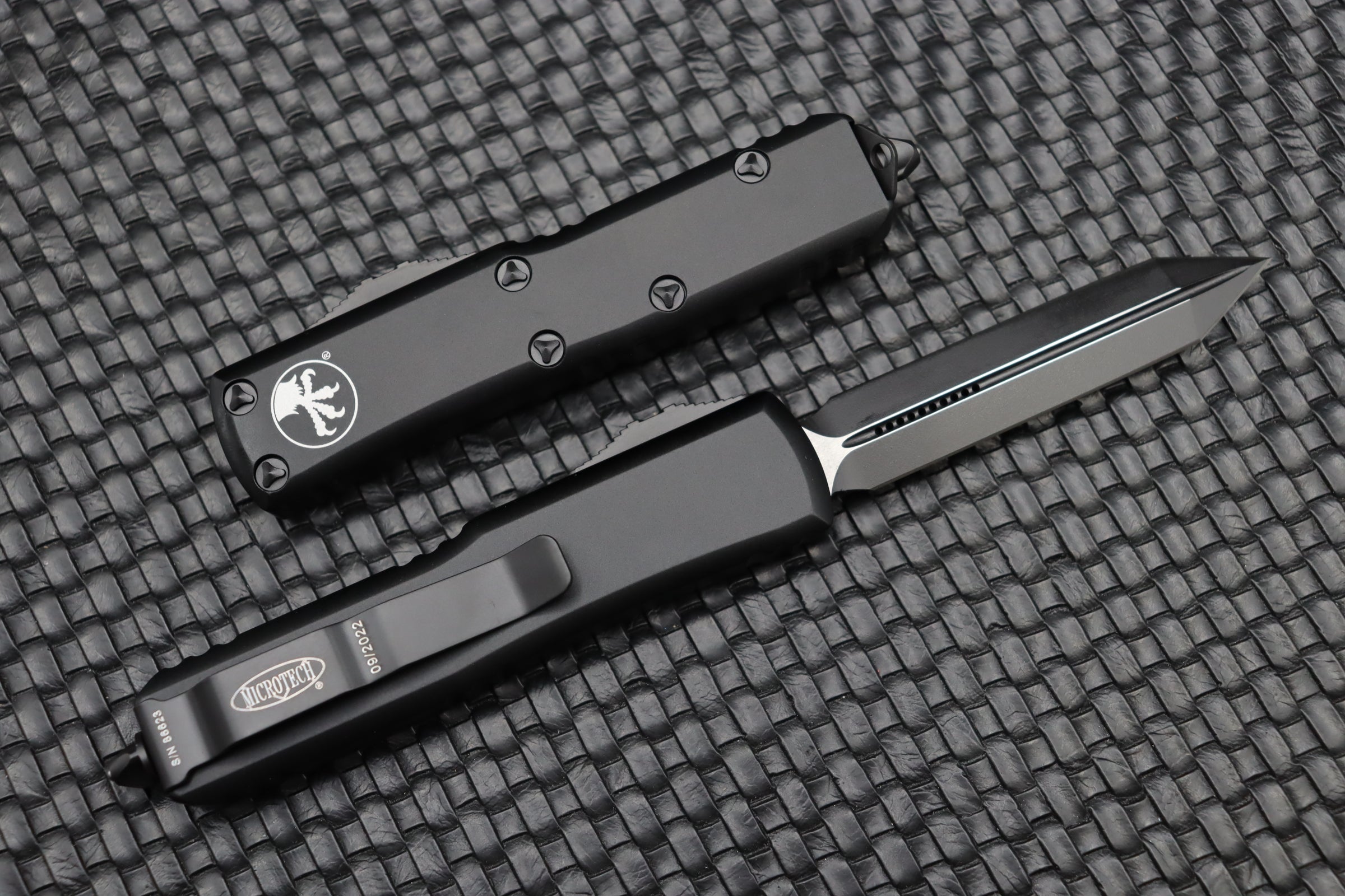 Microtech UTX-85 Spartan Black Tactical EDC Knife