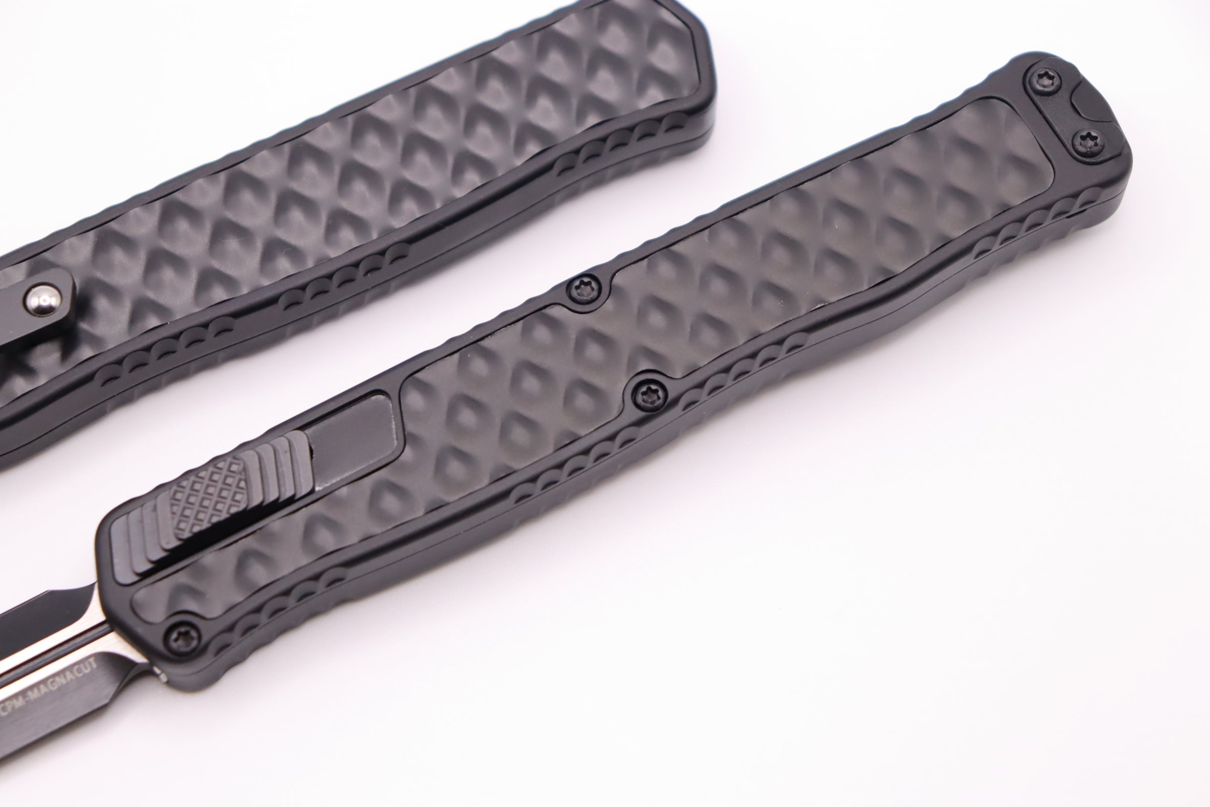 Heretic Knives Cleric II Premium Tactical Double Edge Knife - Black & Stainless Magnacut Blade