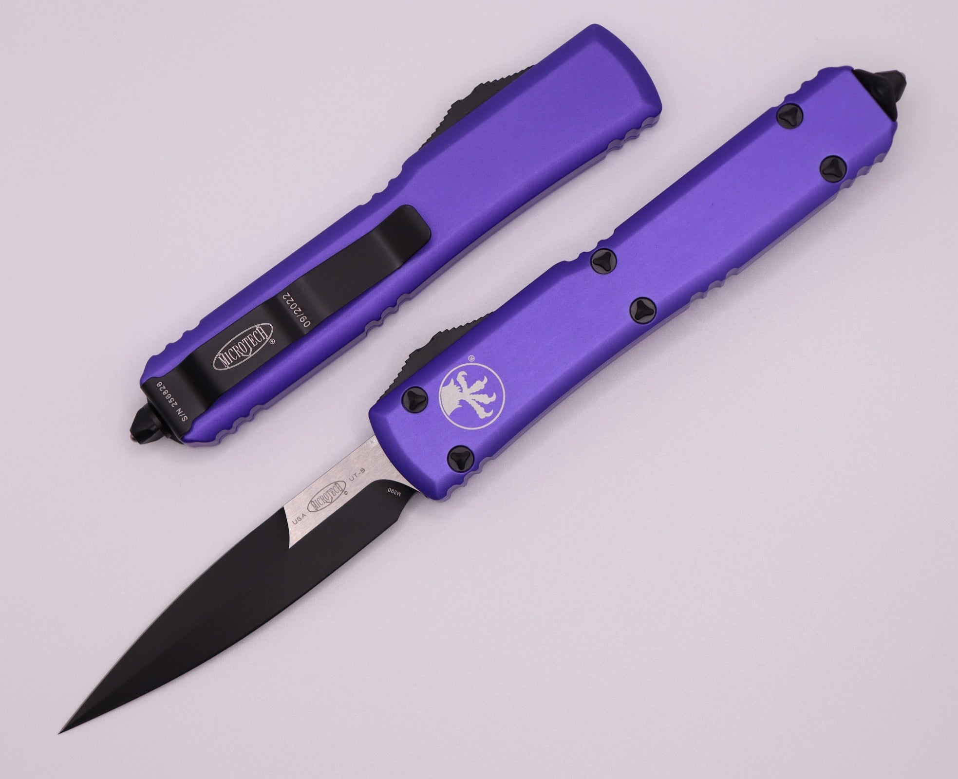 Premium Microtech Ultratech Bayonet Knife - Purple Standard Edition