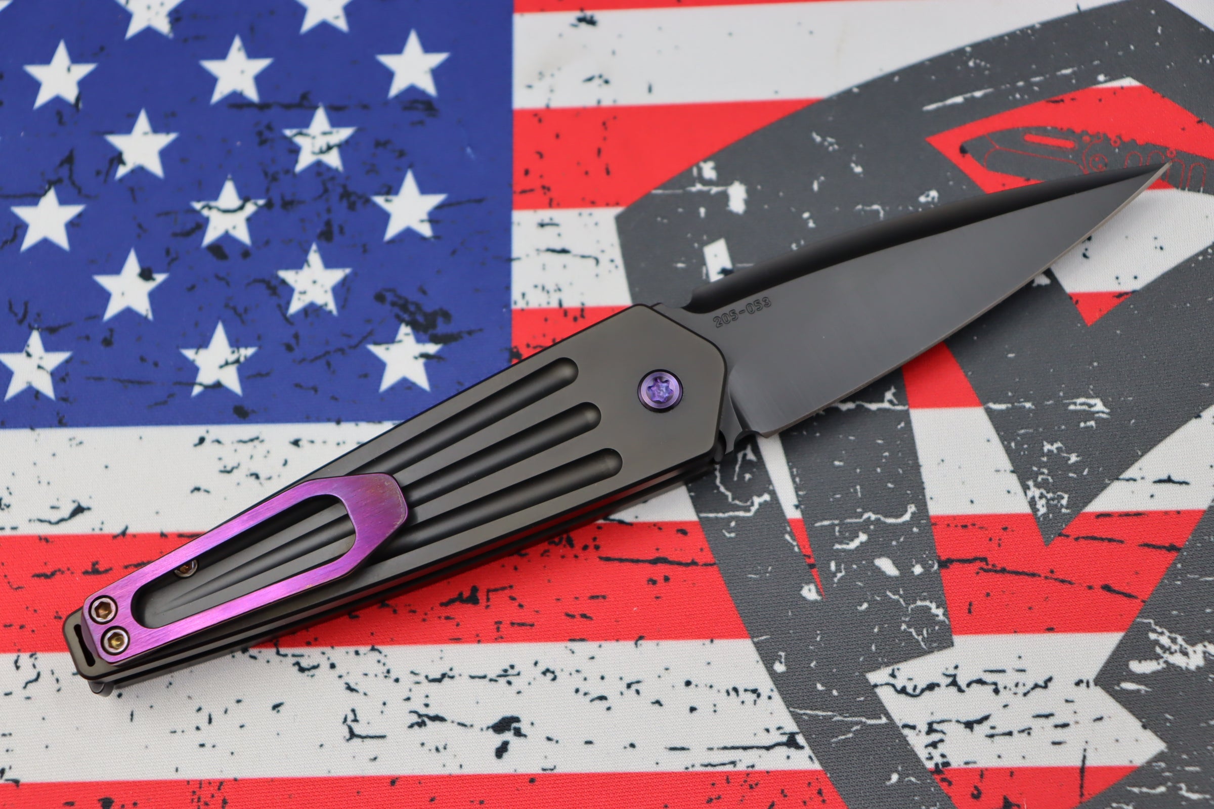 Medford Knife Nosferatu Auto PVD - Premium Tactical EDC with Violet Hardware & S45VN Blade