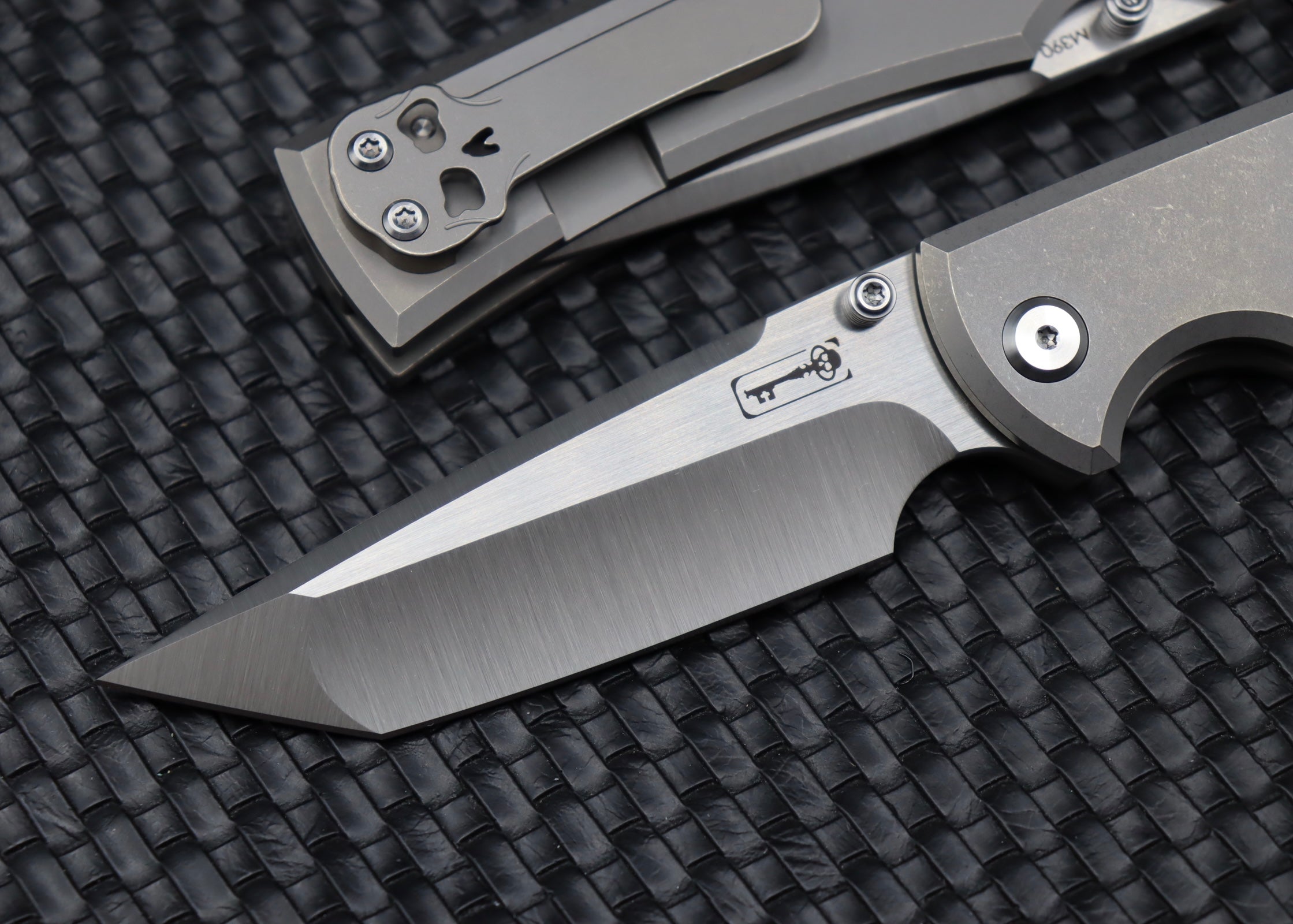 Chaves Knives 229 Liberation Tanto - Premium M390 Blade & Stonewash Titanium Handle