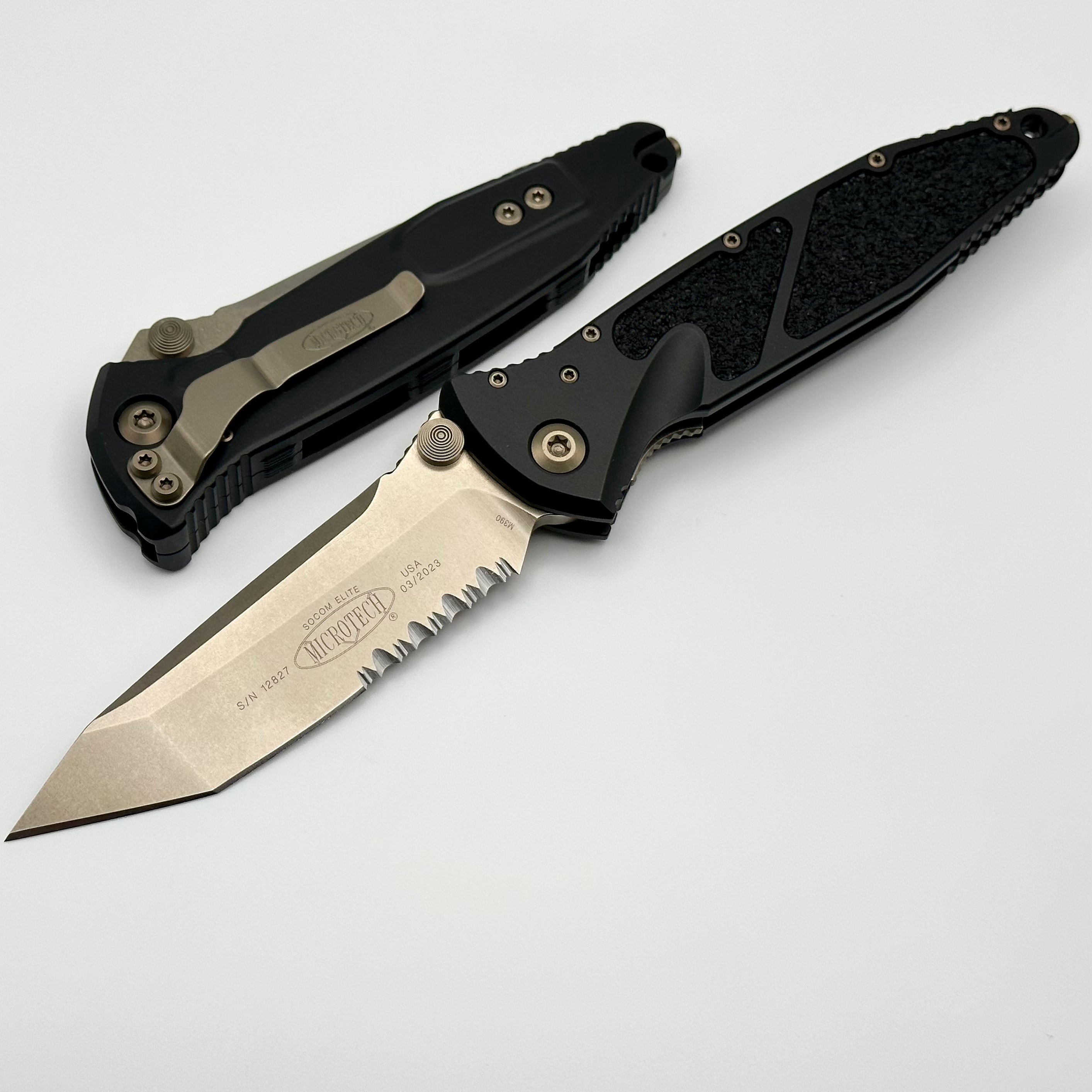 Microtech Socom Elite Tanto Edge - Premium Tactical Folding Knife