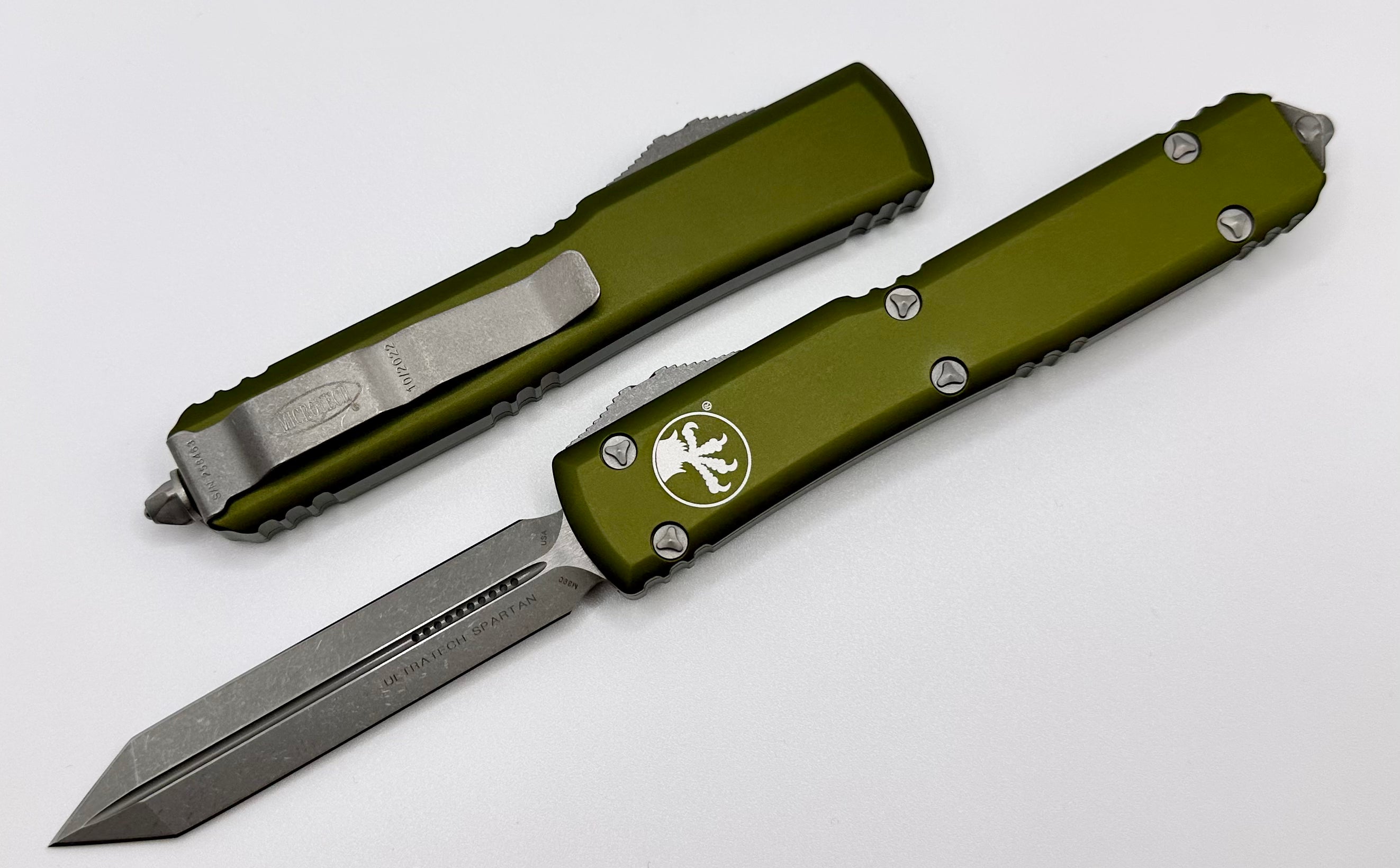 Microtech Ultratech Spartan Apocalyptic Tactical Knife - OD Green Edition