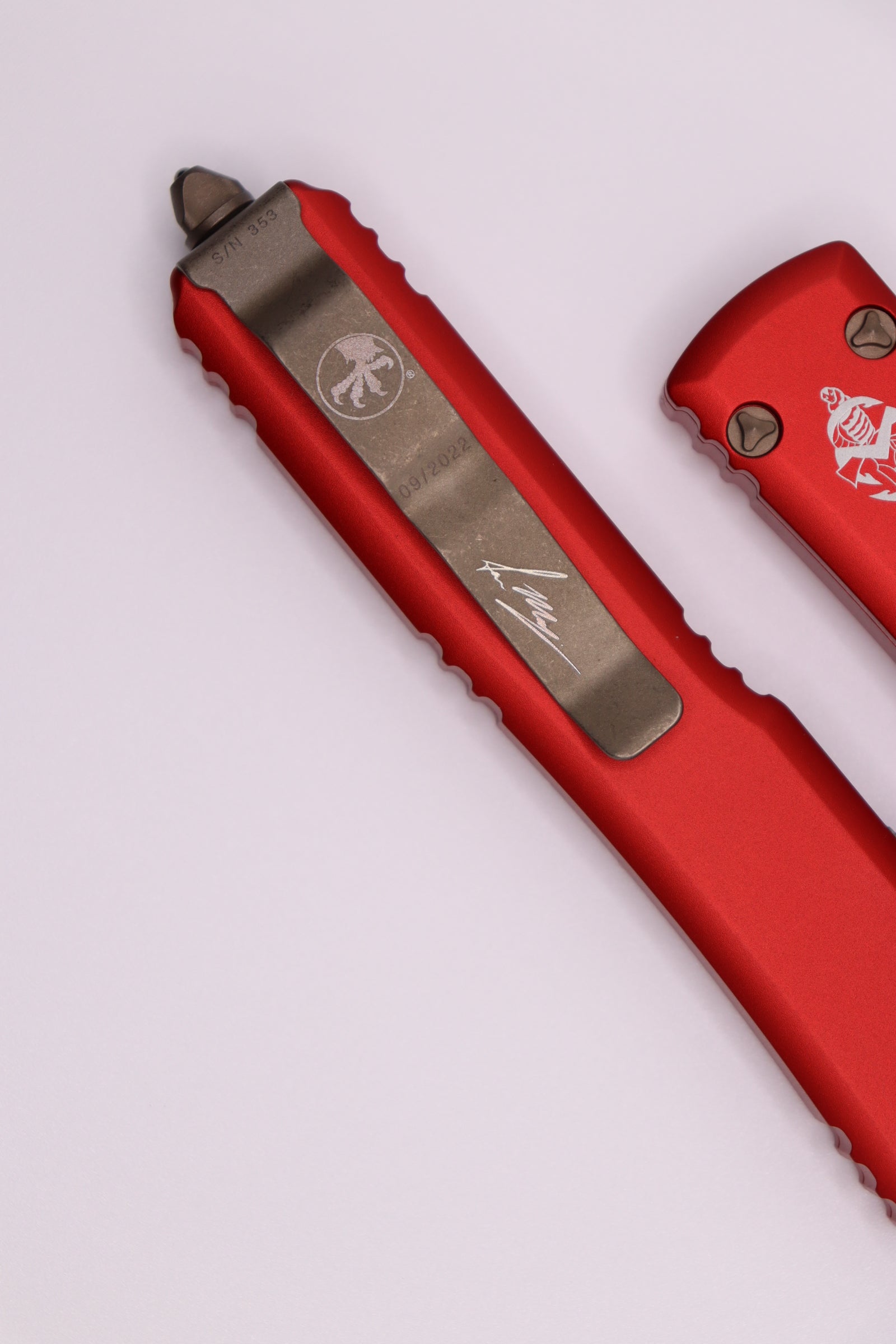 Microtech Ultratech Warhound Apocalyptic Premium Tactical Knife - Red Edition