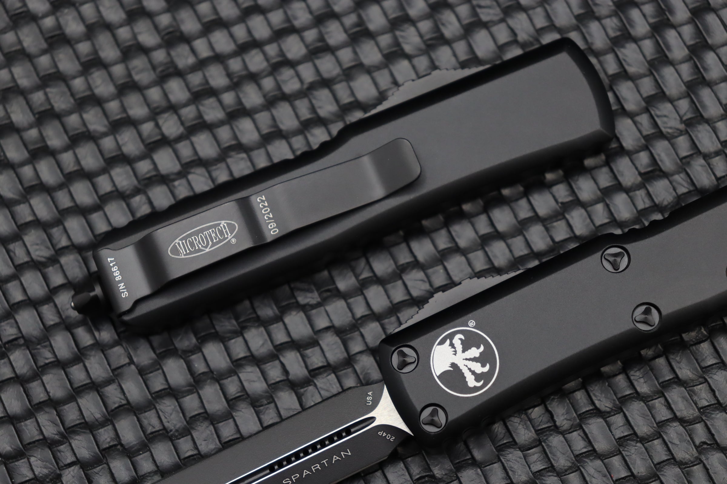 Microtech UTX-85 Spartan Black Tactical EDC Knife