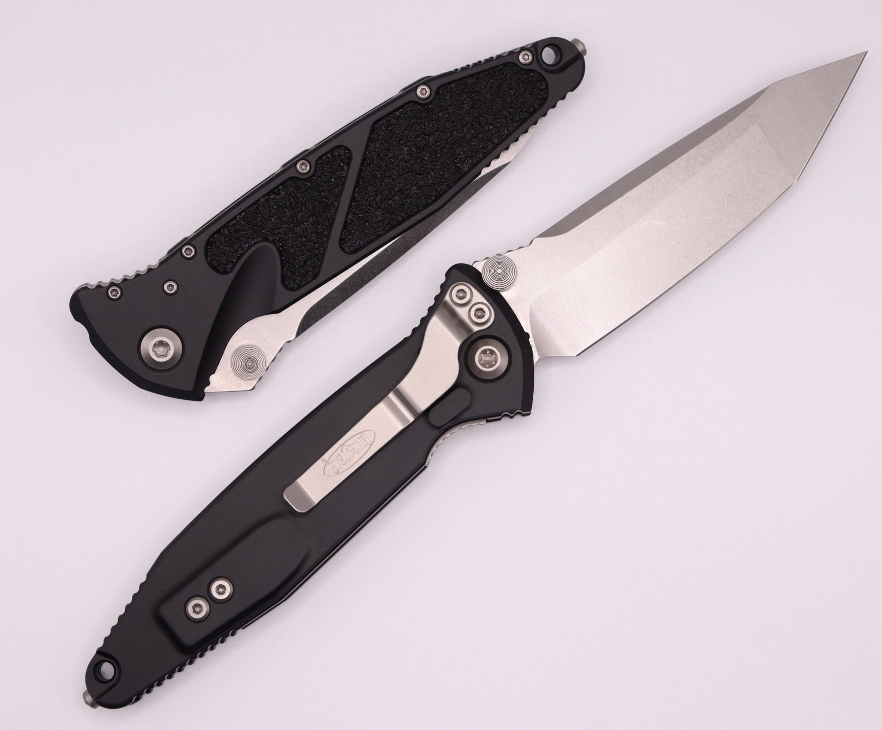 Premium Microtech Socom Elite Tanto Edge Manual Tactical Knife - Stonewash Finish