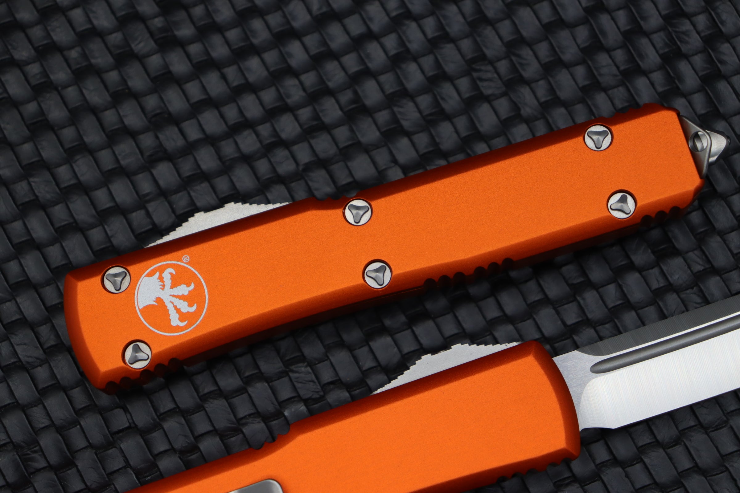 Microtech Ultratech Tanto Satin Standard & Orange 123-4OR - Premium Tactical Knife