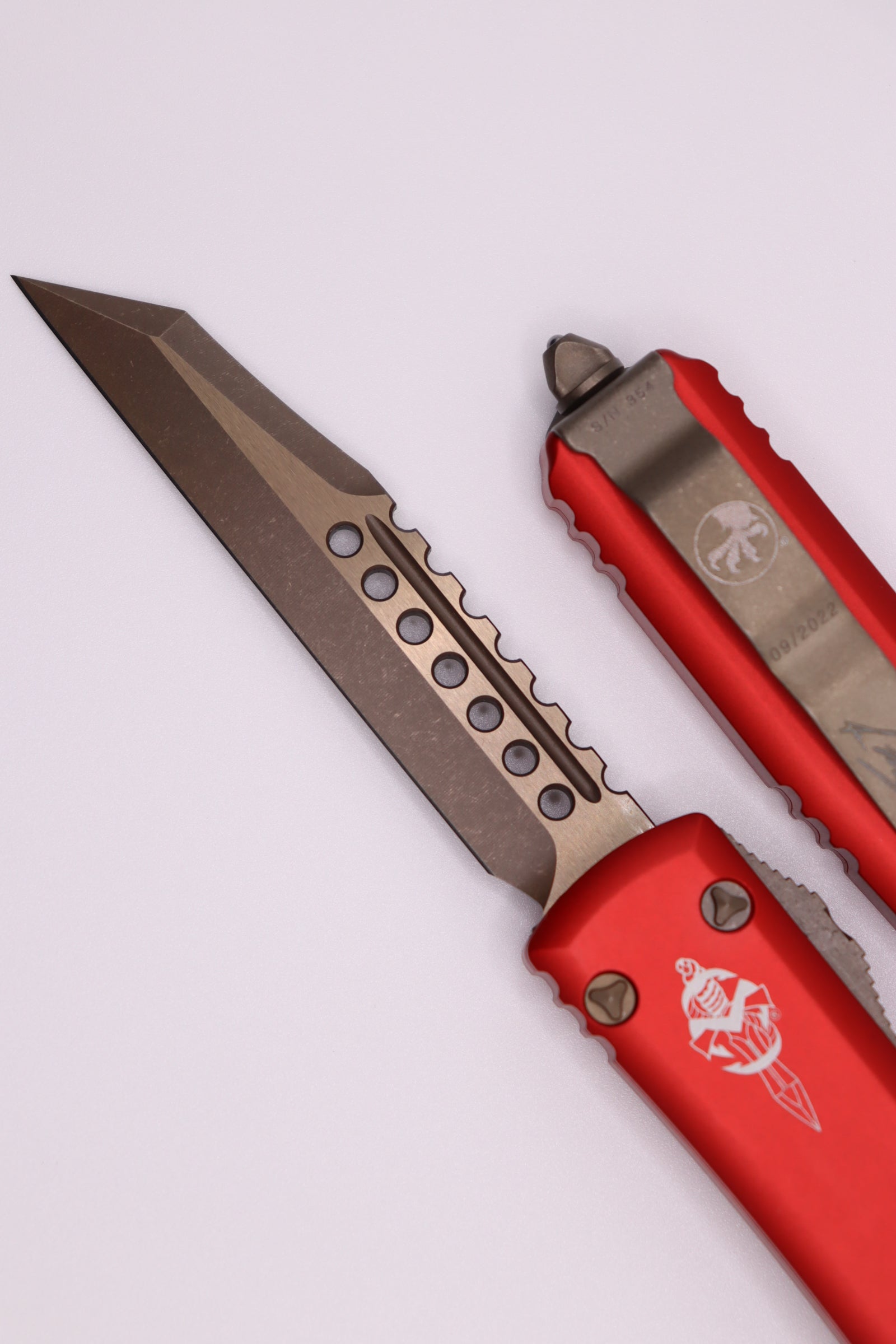 Microtech Ultratech Warhound Apocalyptic Premium Tactical Knife - Red Edition