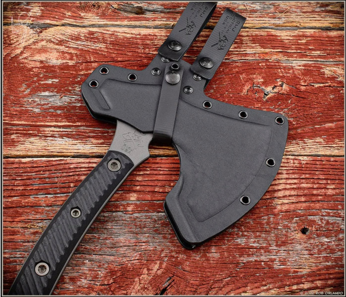 RMJ Tactical Berserker Premium Axe with Black G-10 Handle