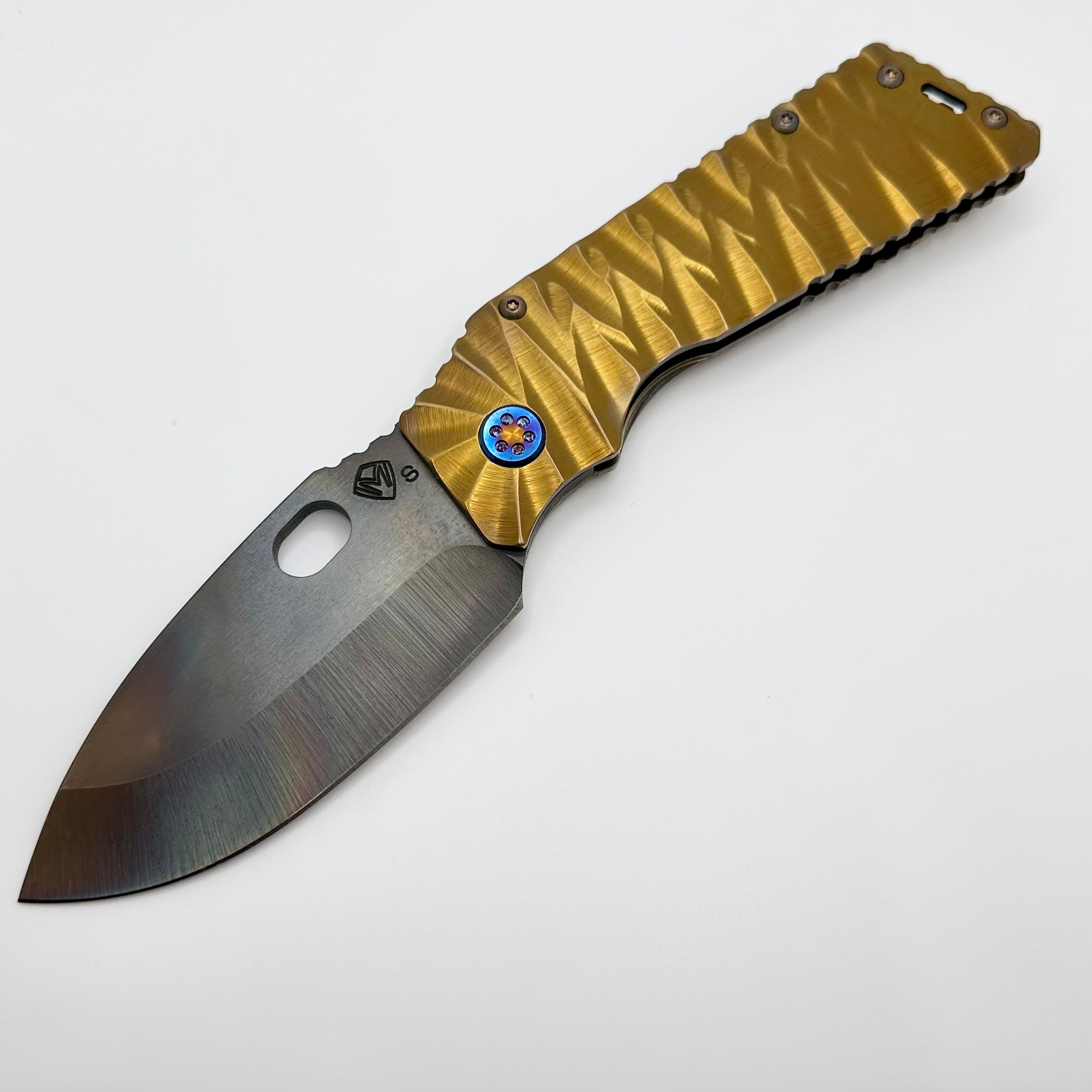 Premium Medford TFF-1 Tactical Folding Knife - S35VN Blade with Rootbeer Predator Handles