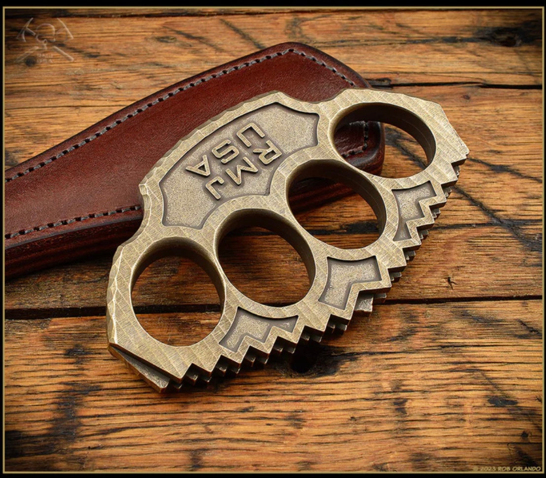 Premium RMJ Tactical Vintage Brass Multi-Tool Knuckles