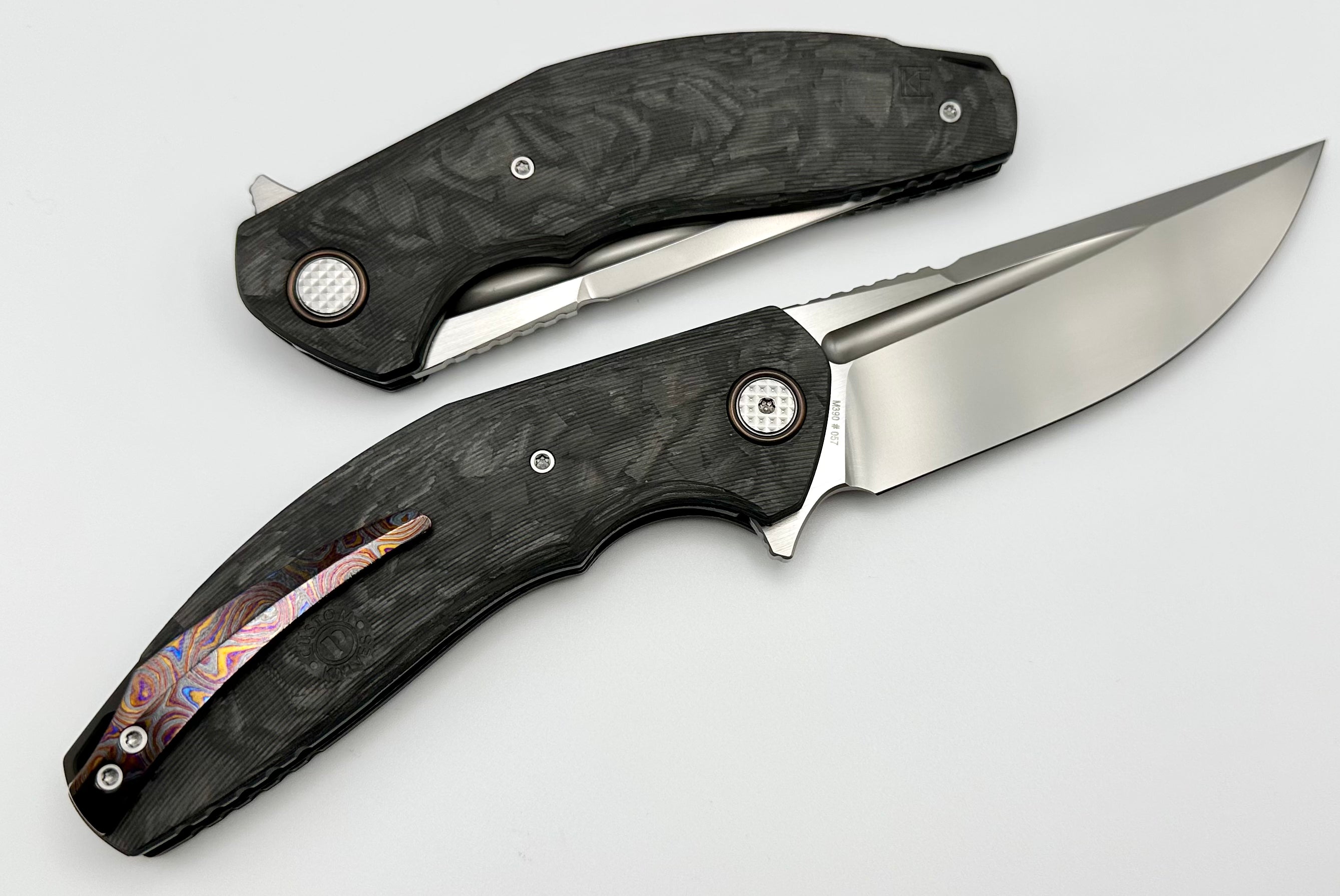 Premium Custom Knife Factory Carbon Fiber Marauder - Ultimate EDC Companion