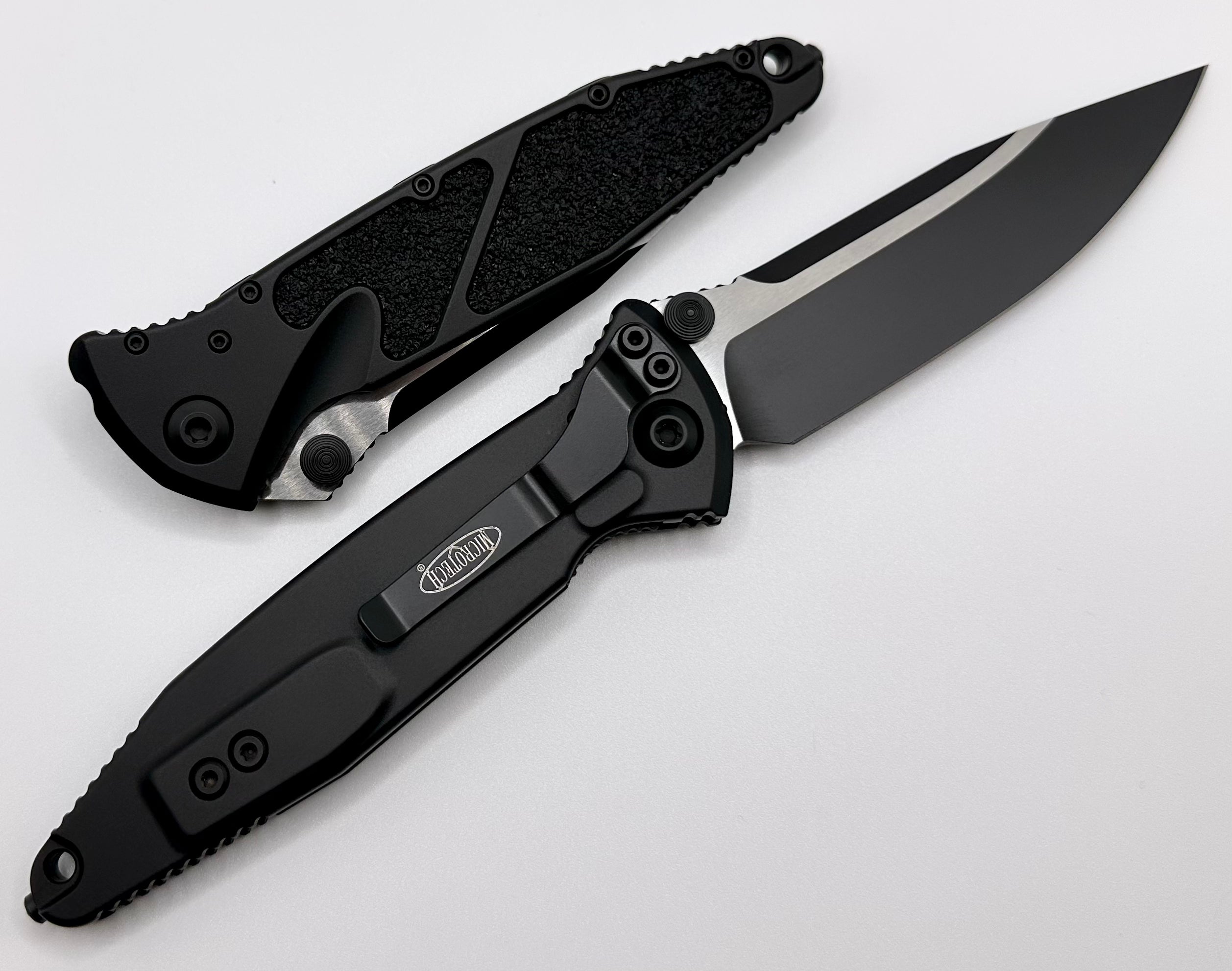 Microtech Socom Elite Tactical Knife - Premium Black Manual Folding Blade