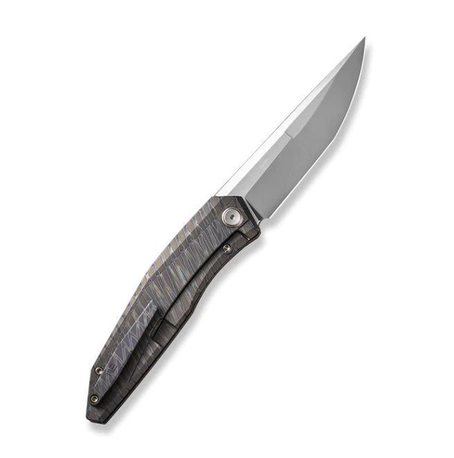 WE Knife Cybernetic Flipper - Premium Flamed Titanium Handle & Polished CPM-20CV Blade