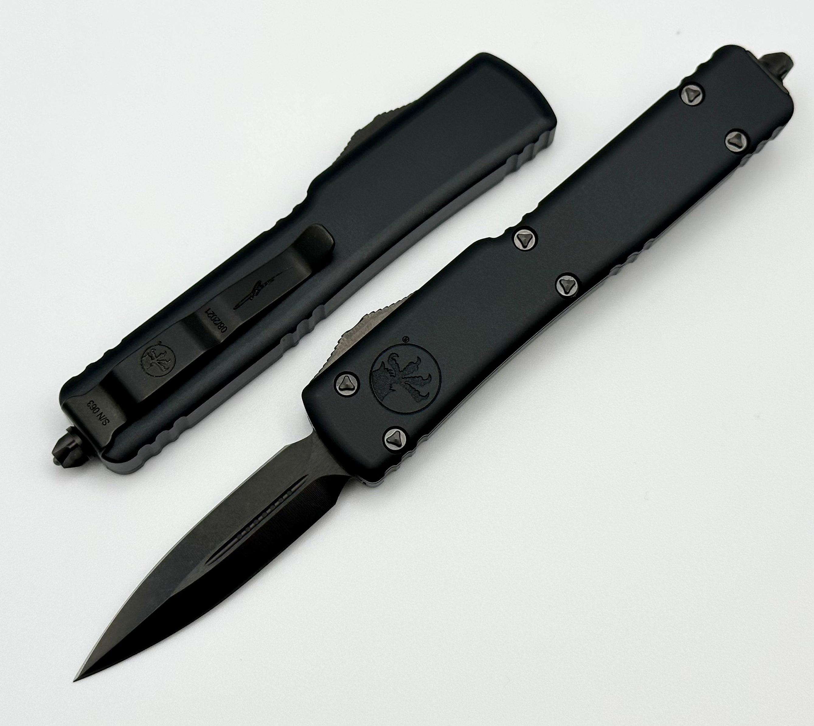 Microtech UTX-70 D/E Shadow DLC Cali Legal Compact Knife