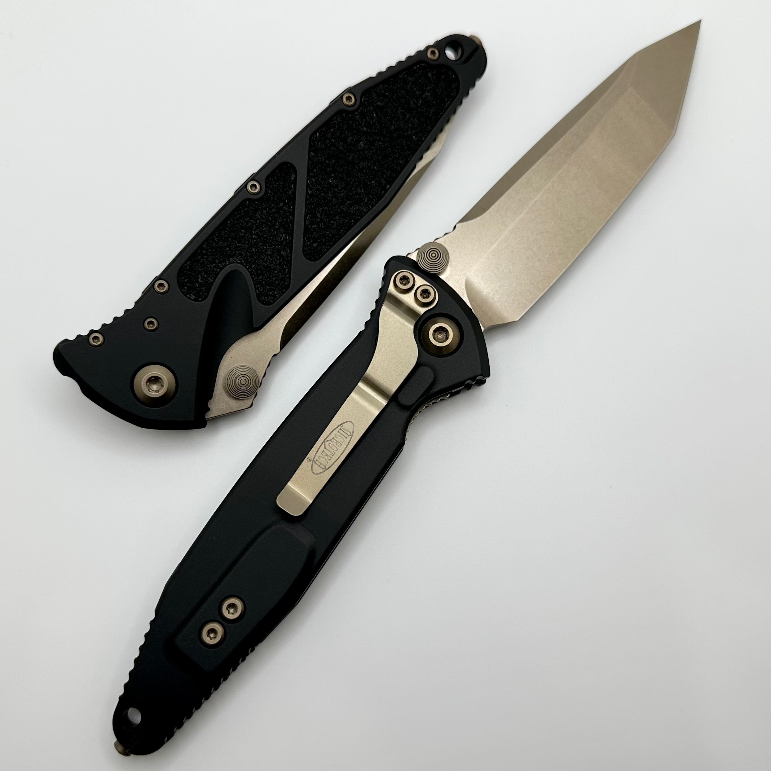 Premium Microtech Socom Elite Tanto Edge Manual Bronze - Tactical Knife (Limited: One Per Household)