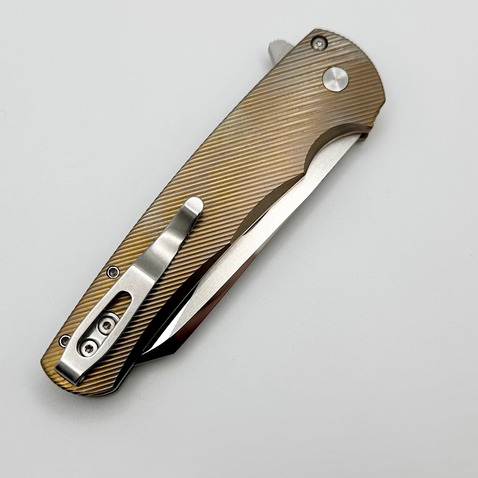 Pro-Tech Malibu Bronze Titanium Custom Knife - 2023 Limited Edition