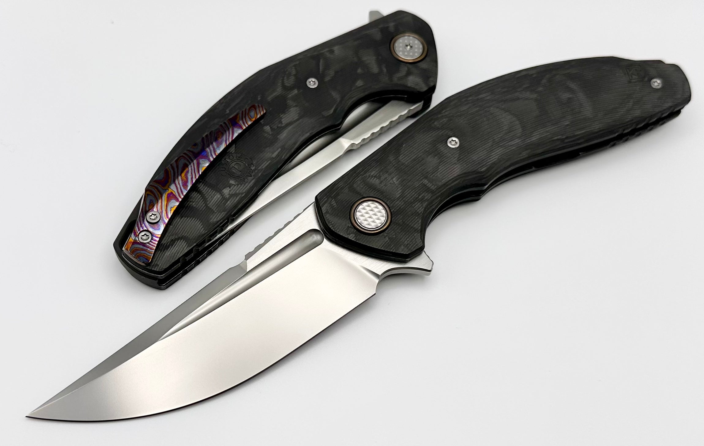 Premium Custom Knife Factory Carbon Fiber Marauder - Ultimate EDC Companion