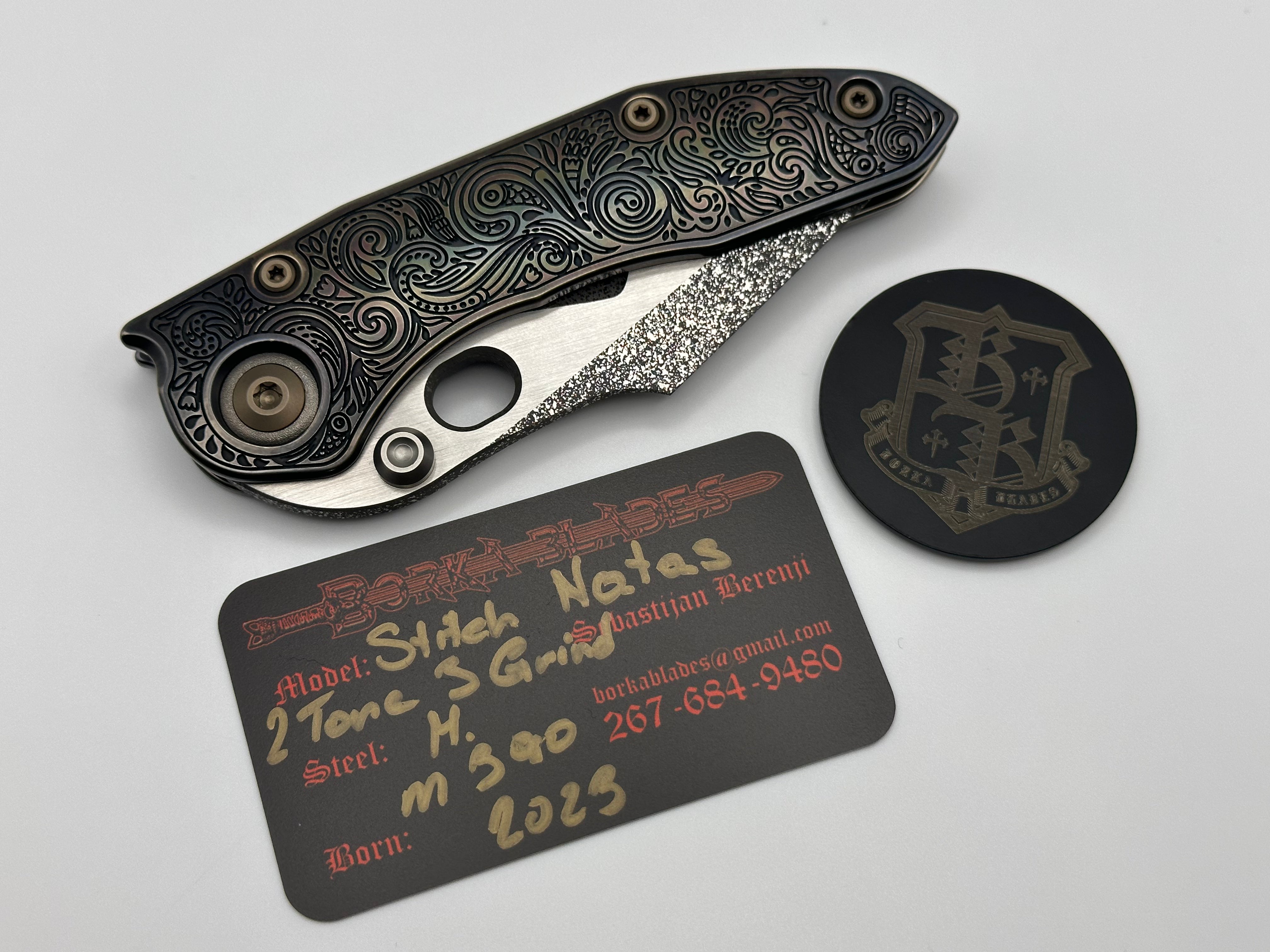 Premium Borka Blades Custom Burnished Natas Stitch - Ultimate Tactical Knife