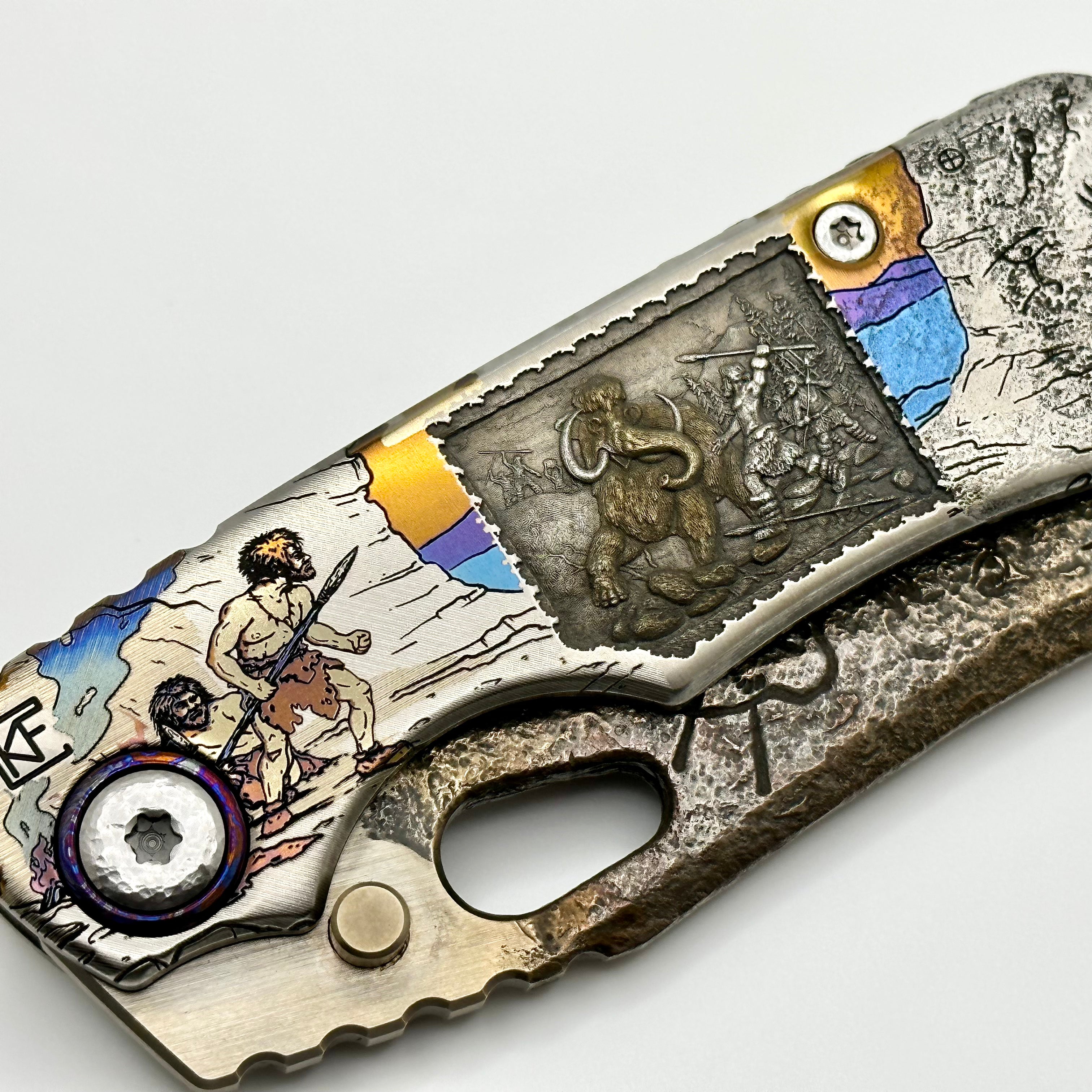 Premium Custom Knife Factory Evo 3.0C ONE OFF Woolly Mammoth - Ultimate Collectible