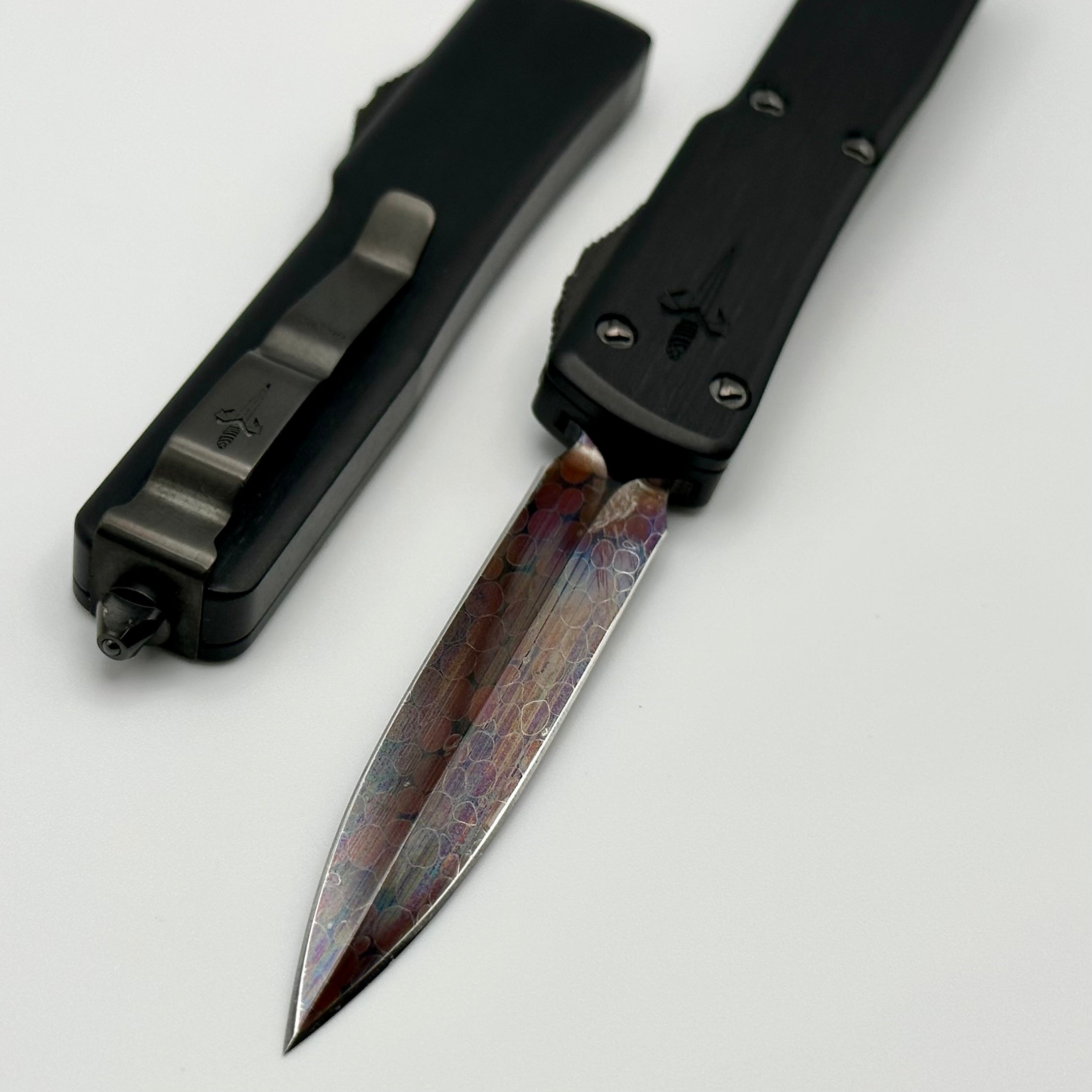 Marfione Custom UTX-70 Premium Damascus Blade with Dragonskin Handle & DLC Hardware