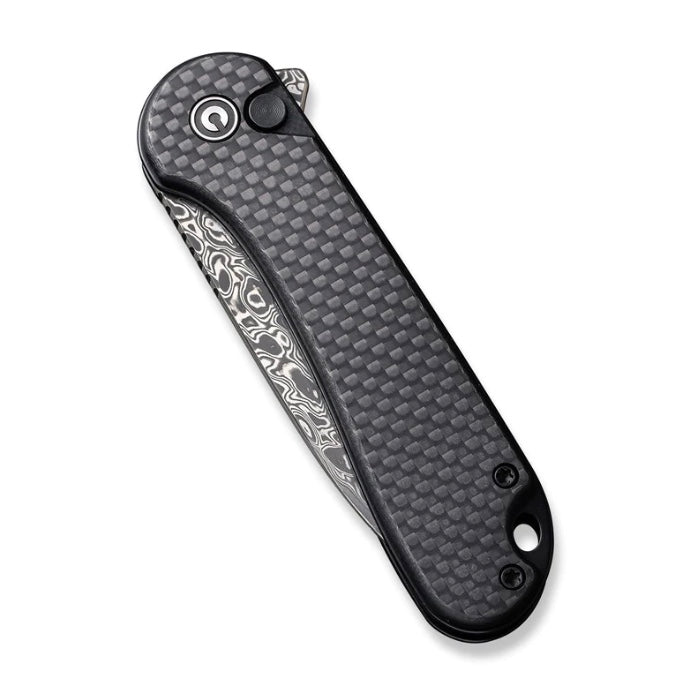 Civivi Elementum II Premium Button Lock Knife - Carbon Fiber & Damascus Blade