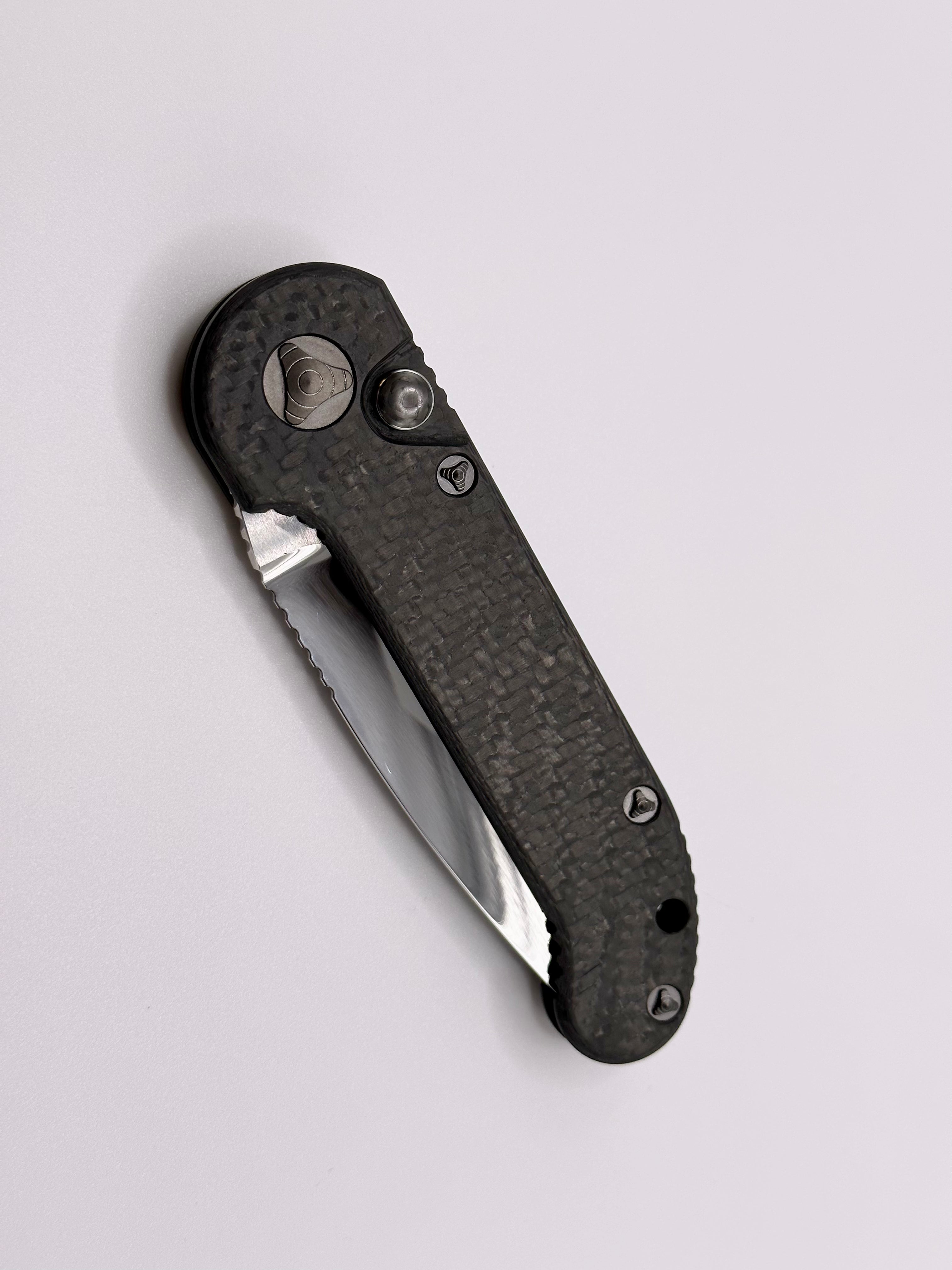 Premium Marfione Custom LUDT Knife: Mirror Polish & Carbon Fiber Handle