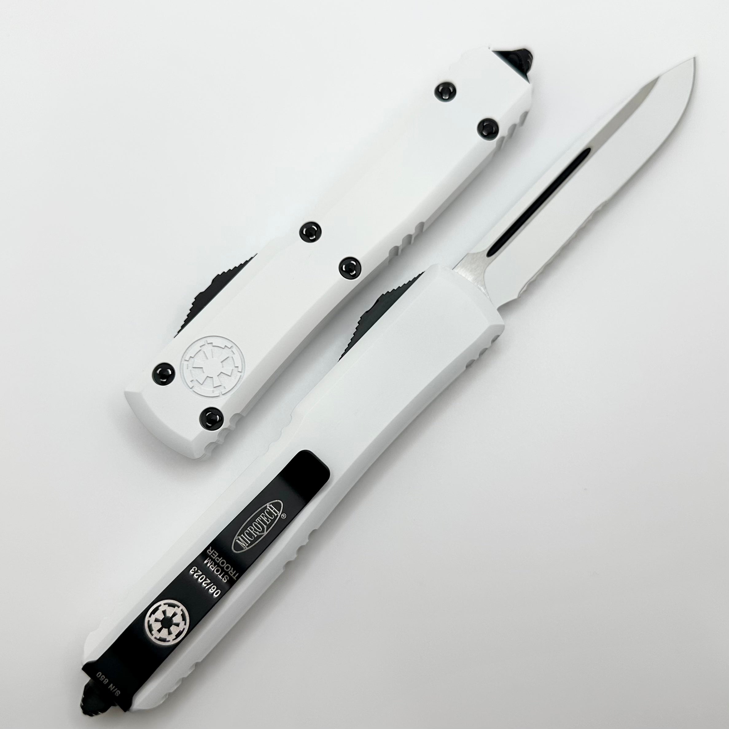 Microtech Ultratech Storm Trooper OTF Knife - Premium Single Edge with Partial Serration