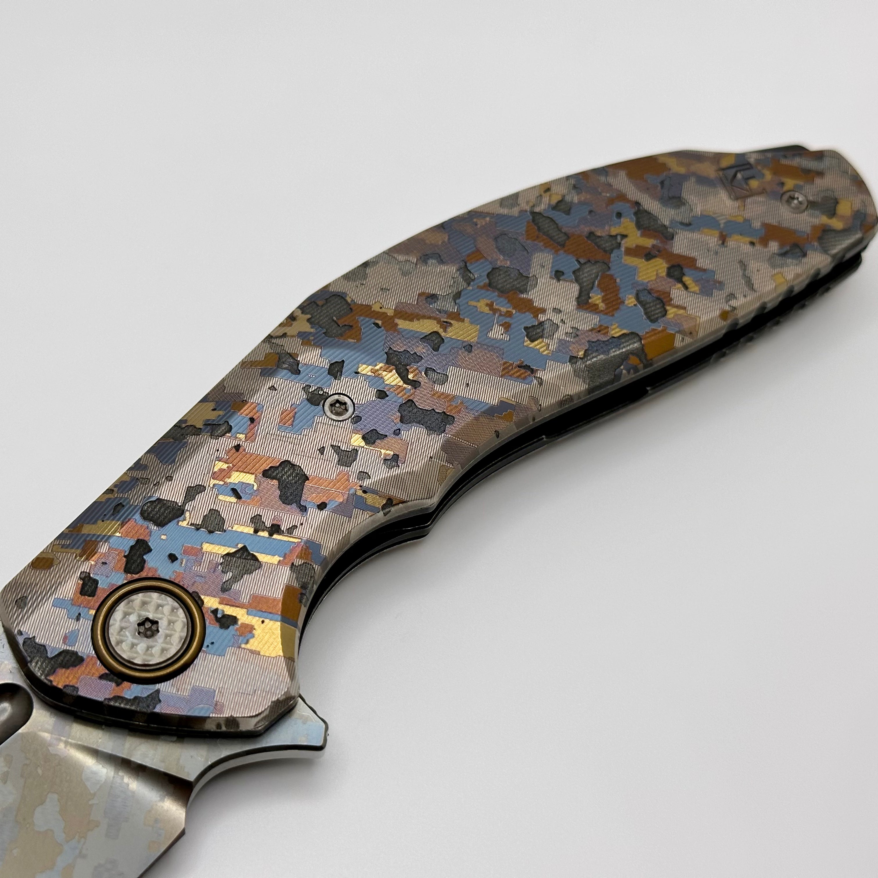 Ultimate Custom Knife Factory ONE OFF Camo Titanium Marauder - Limited Edition