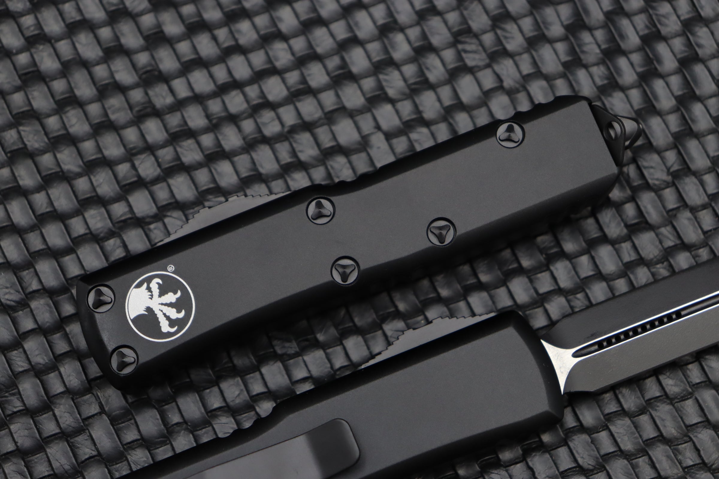 Microtech UTX-85 Spartan Black Tactical EDC Knife