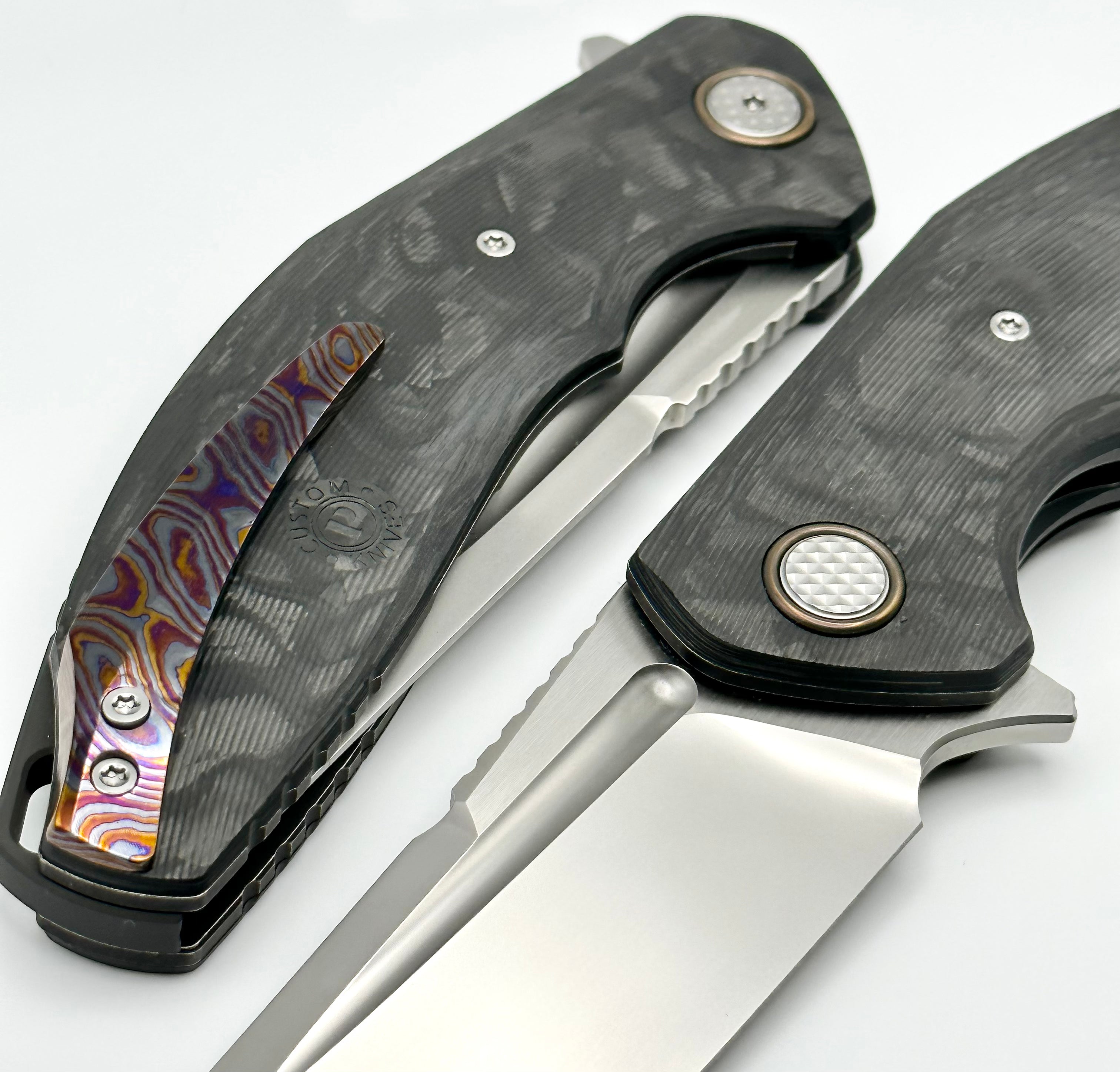 Premium Custom Knife Factory Carbon Fiber Marauder - Ultimate EDC Companion