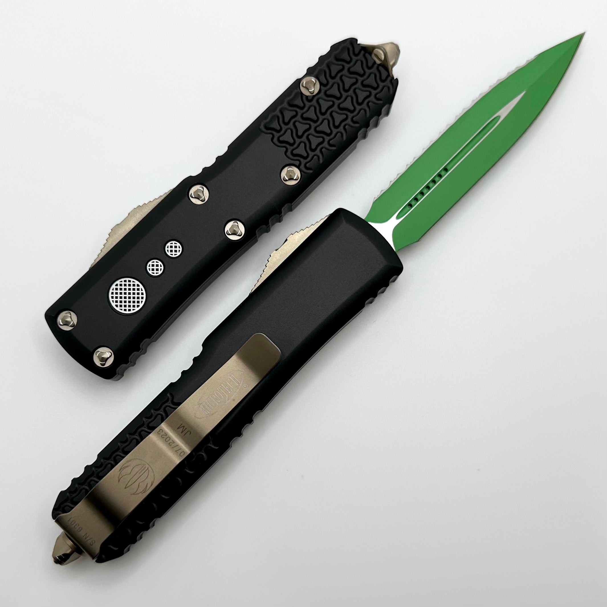 Microtech UTX-85 Jedi Master Signature Series - Premium Serrated EDC Knife