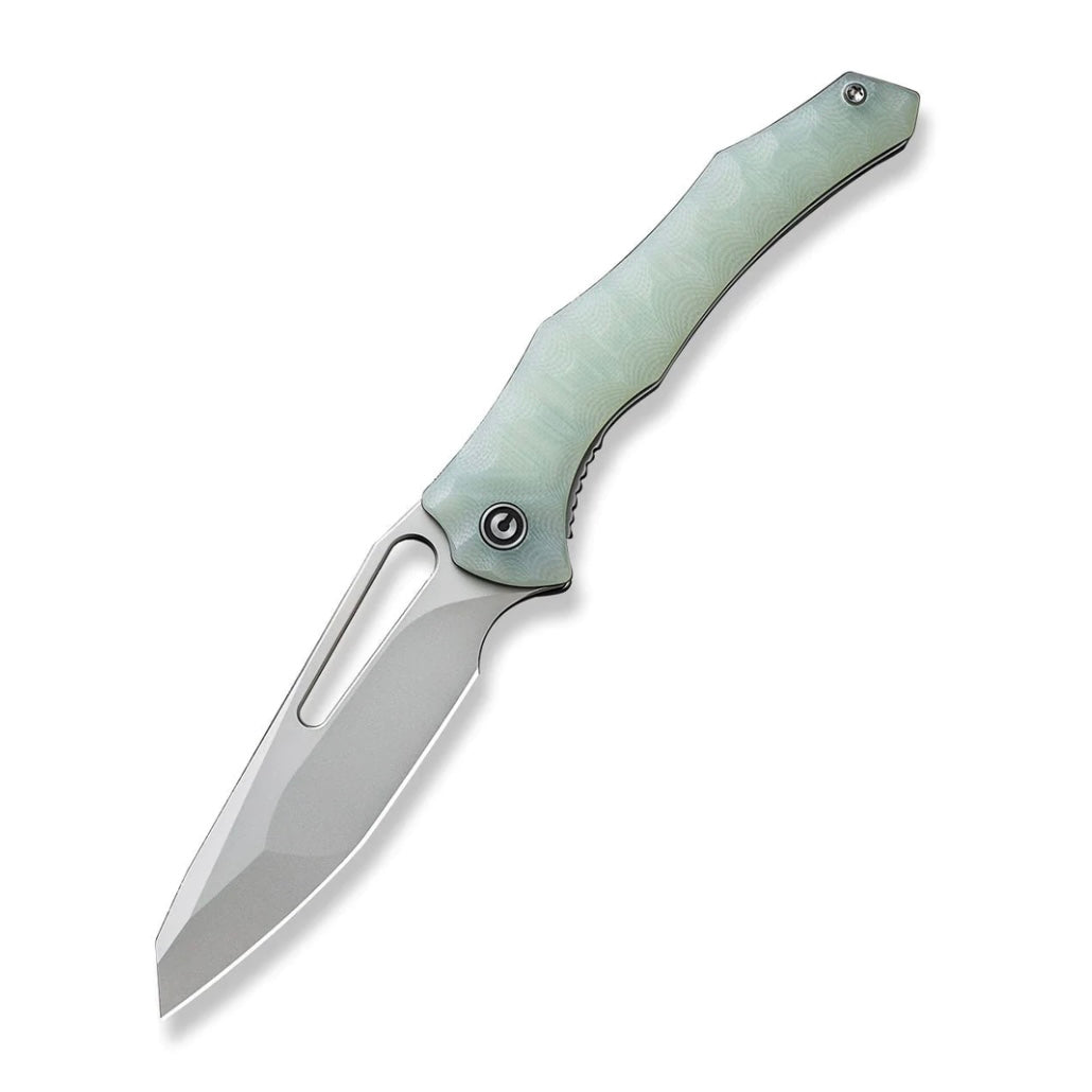 Civivi Spiny Dogfish Premium Folding Knife - Natural Jade G-10 & Stonewash Blade