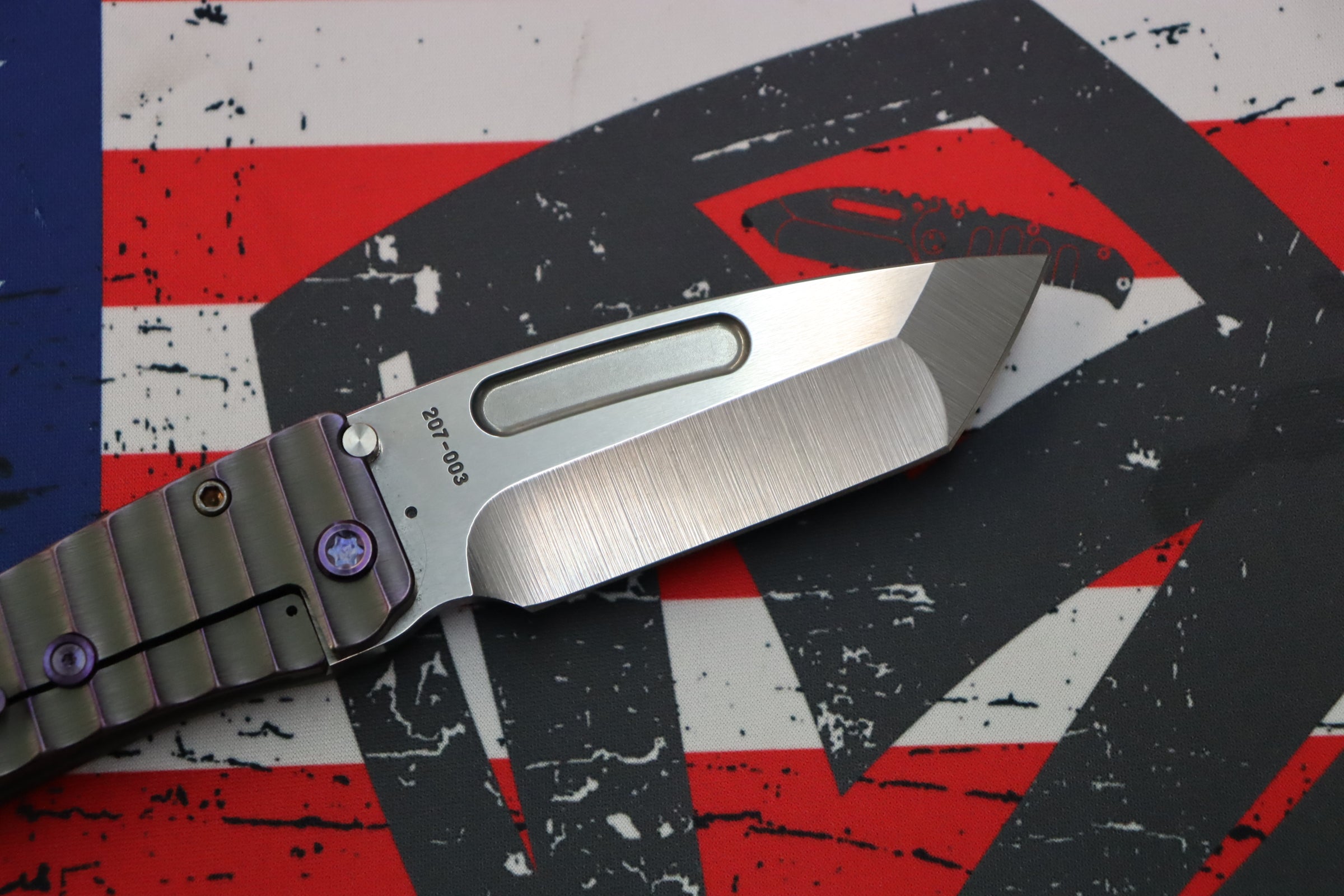 Medford Midi Marauder Tanto: Premium EDC Knife with Violet Gator Belly Handles