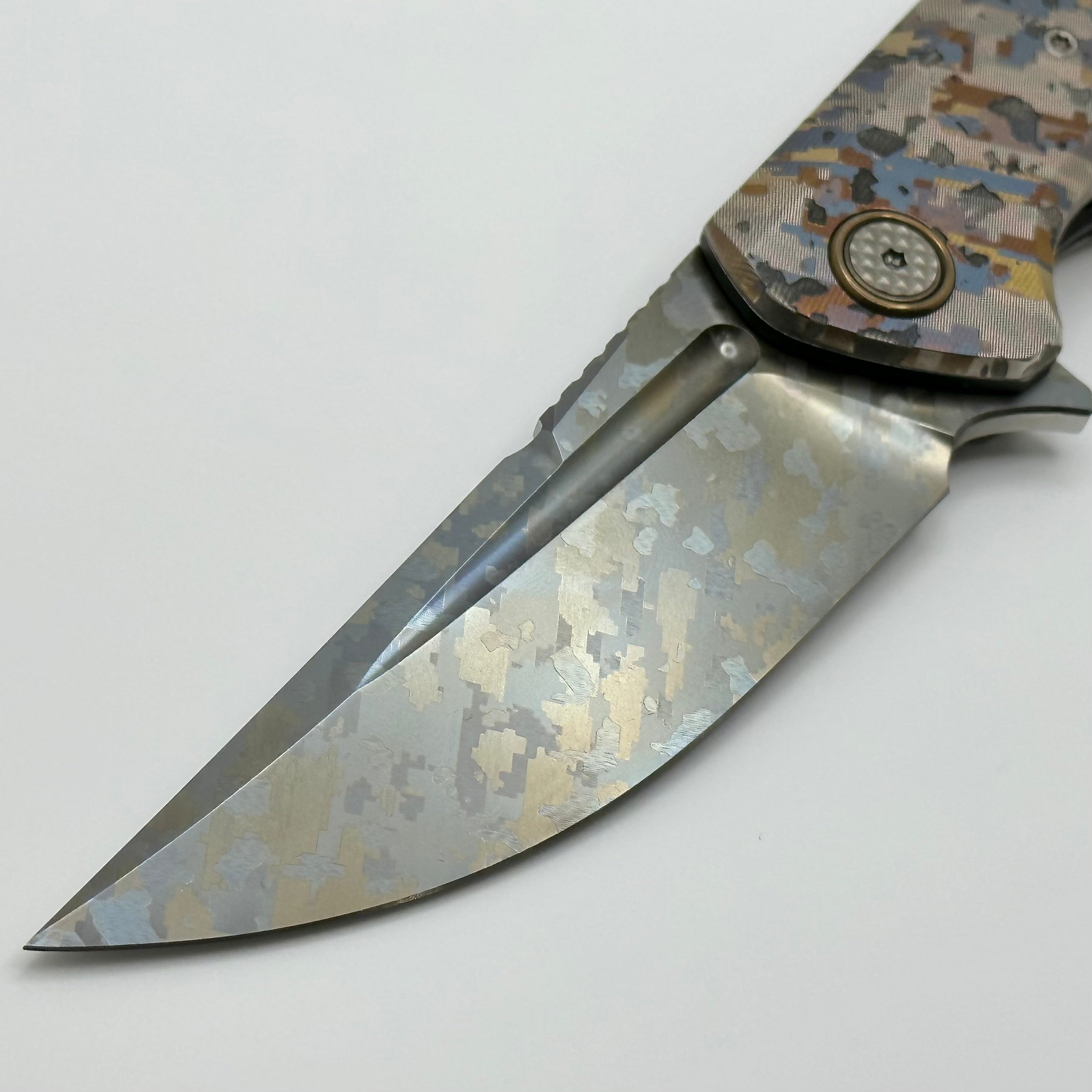 Ultimate Custom Knife Factory ONE OFF Camo Titanium Marauder - Limited Edition