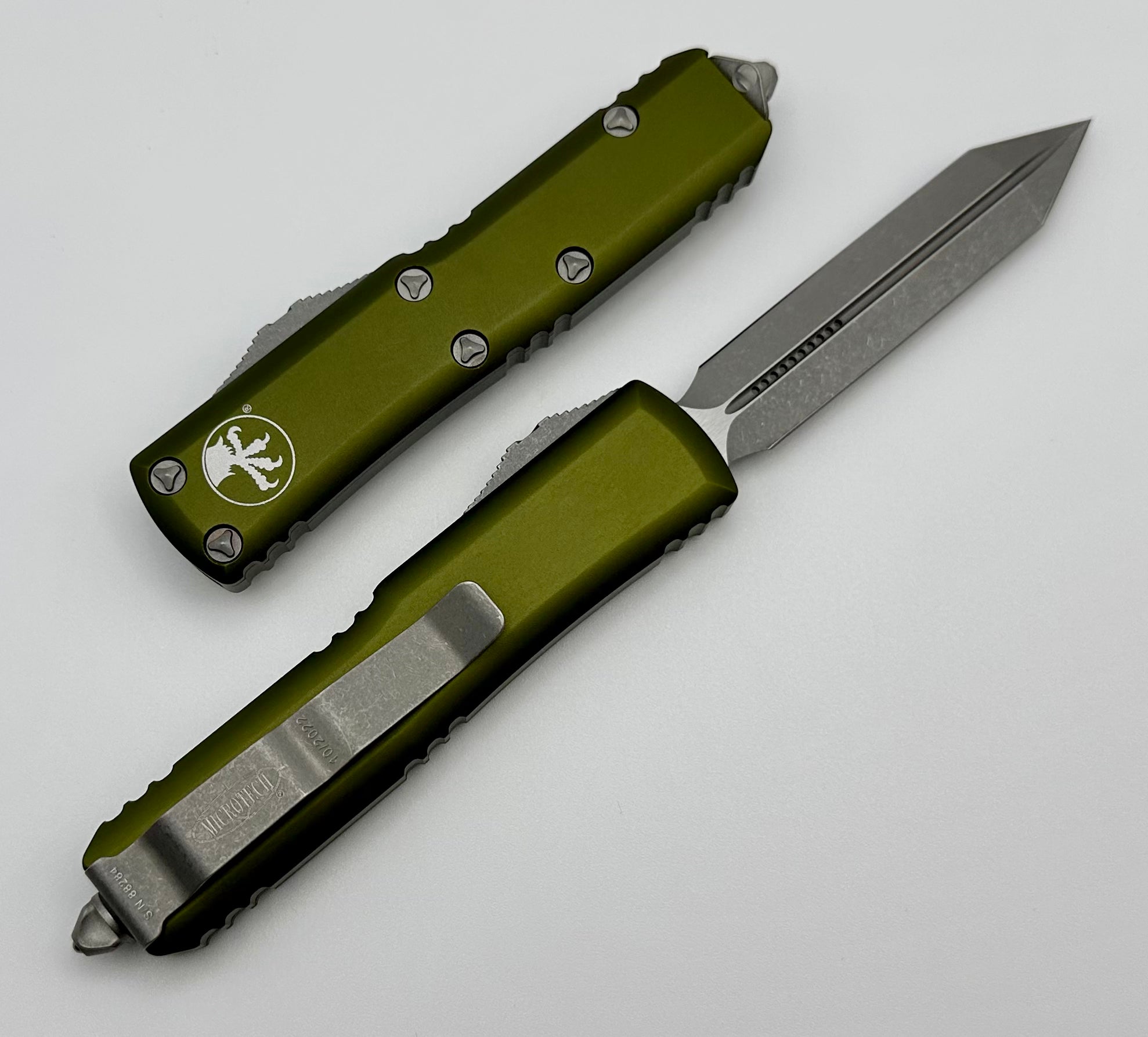 Microtech UTX-85 Spartan Apocalyptic EDC Knife - OD Green