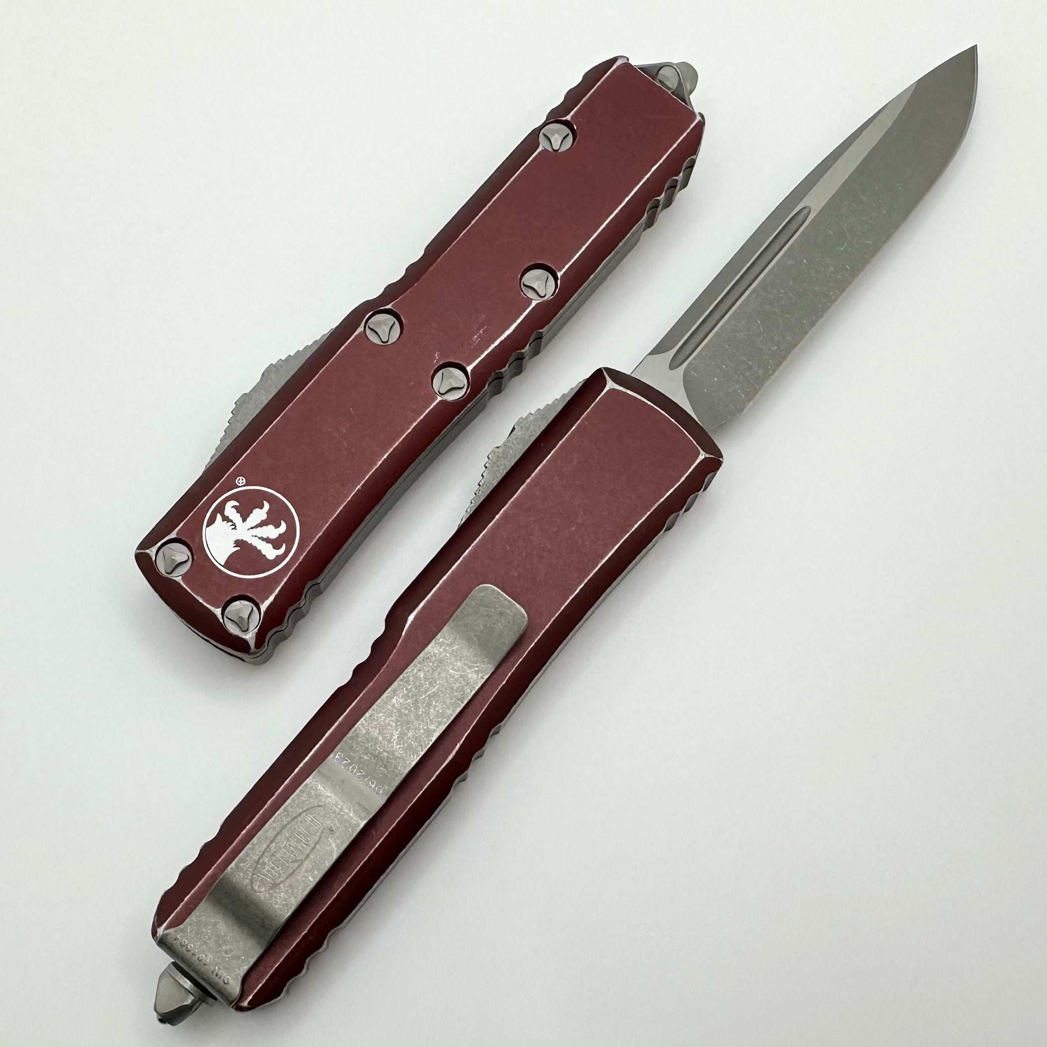 Microtech UTX-85 Apocalyptic EDC Knife - Premium Merlot Finish