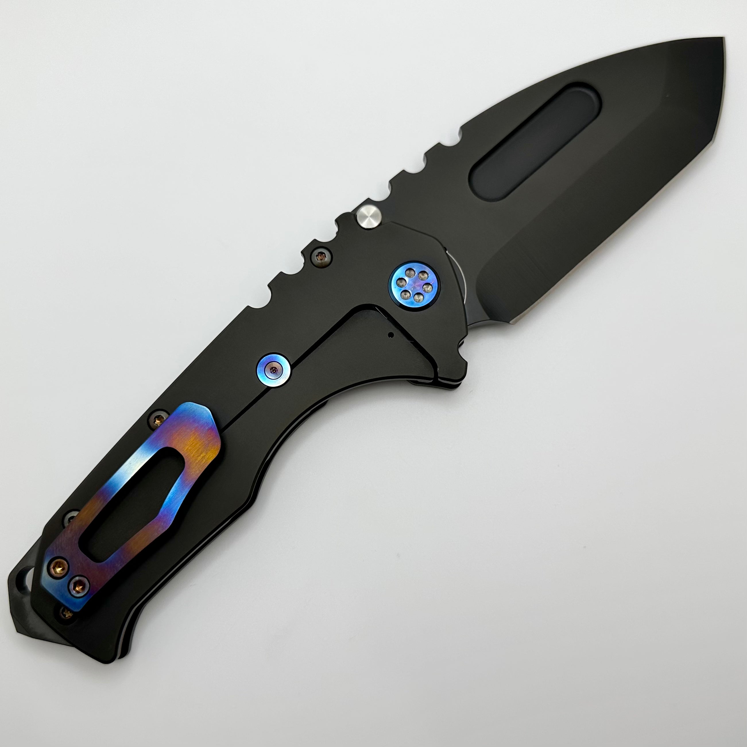 Medford Knife Praetorian T - Premium Tactical Tanto Blade with PVD Handles & Flamed Hardware