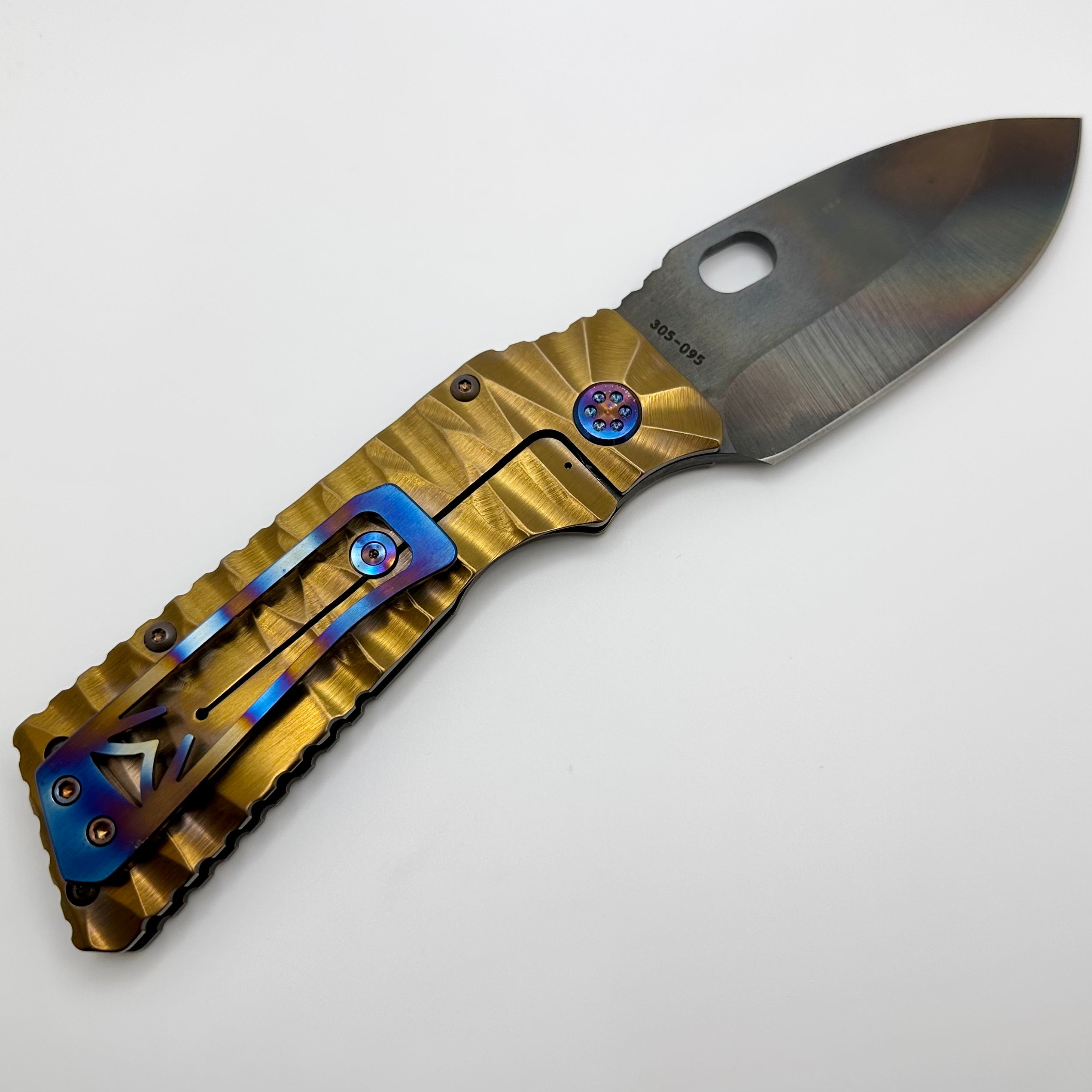 Premium Medford TFF-1 Tactical Folding Knife - S35VN Blade with Rootbeer Predator Handles