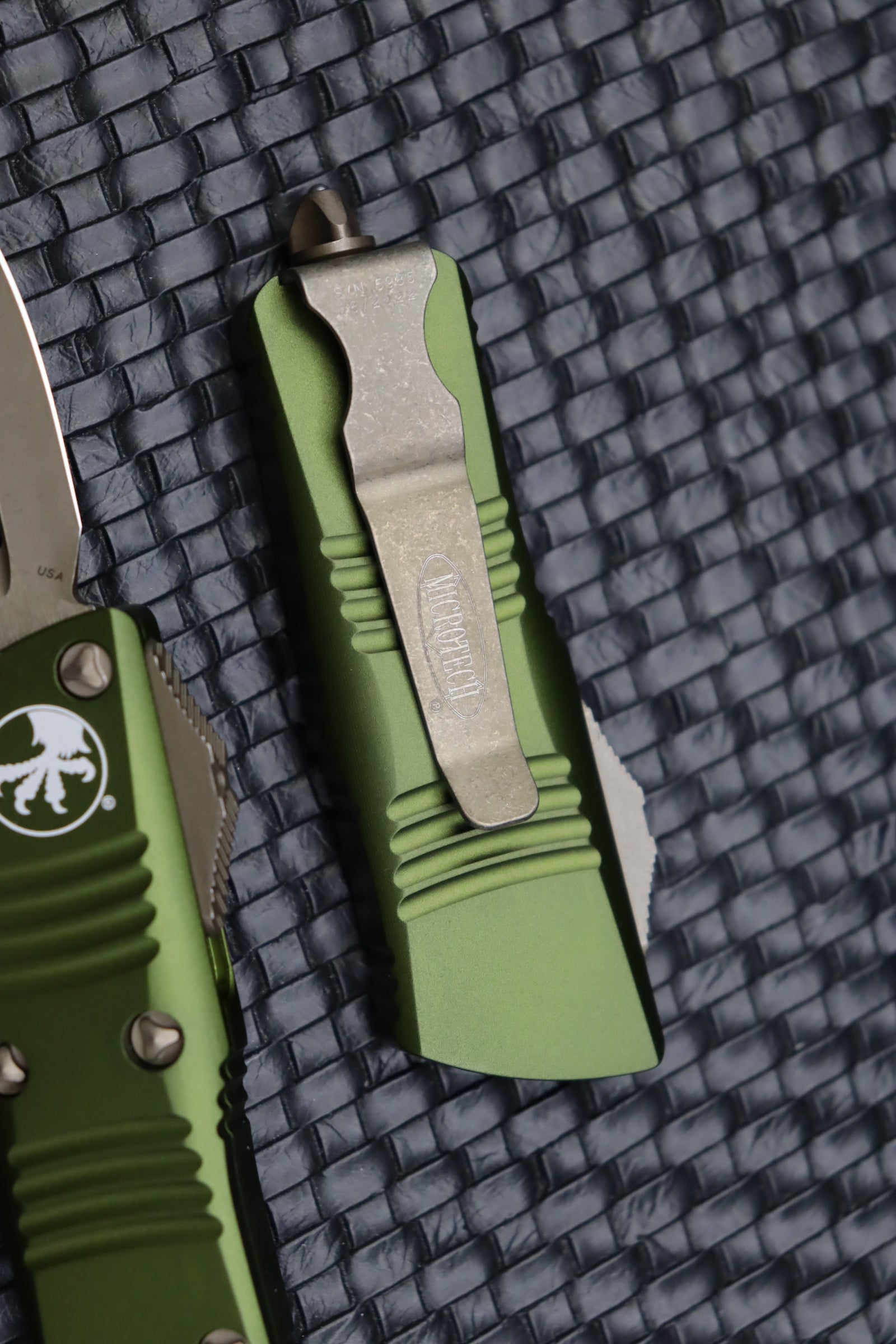 Premium Microtech Troodon Mini D/E Bronze Apocalyptic & OD Green – Ultimate Everyday Carry