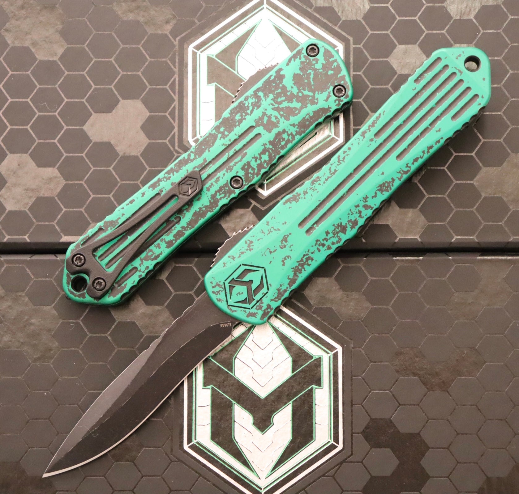 Heretic Knives Manticore E Ultimate Tactical OTF Knife - USN Special Edition