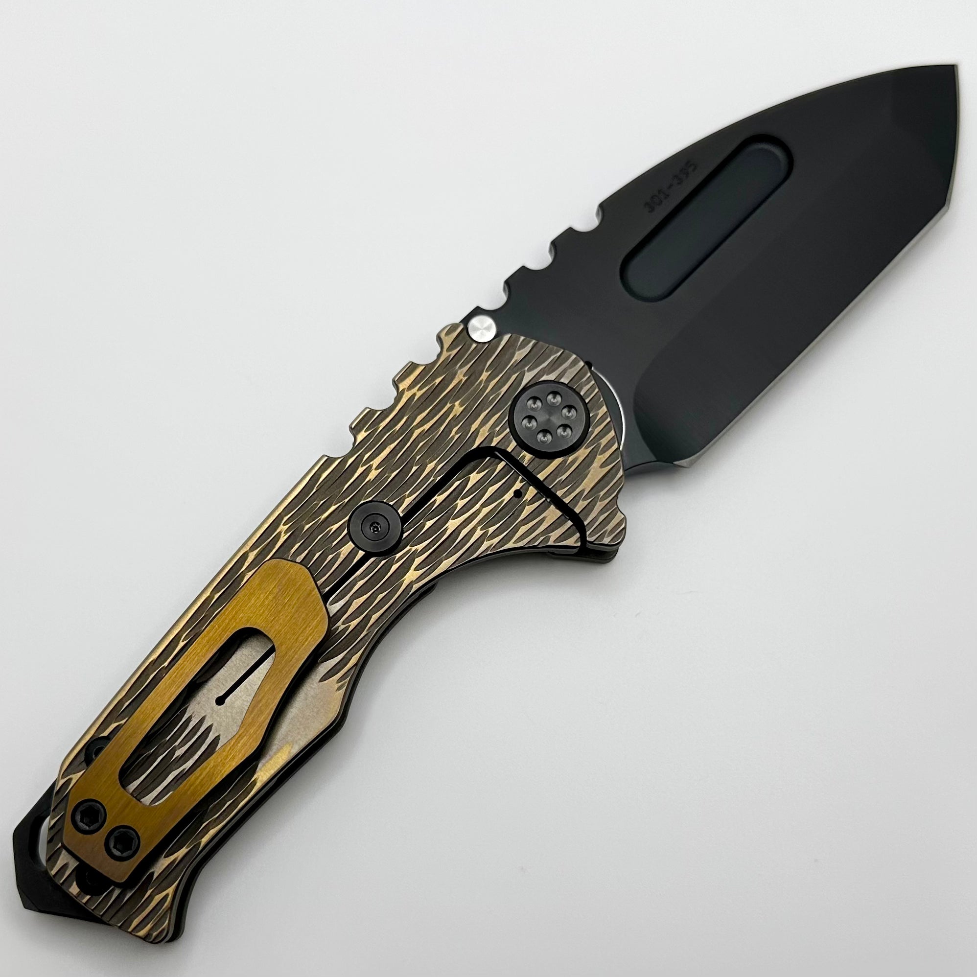 Medford Praetorian Genesis Tanto Knife - Premium S45VN Blade with Bronze Dragon Skin Handles