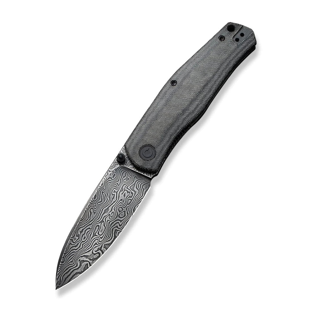 Civivi Sokoke Premium Front Flipper Knife - Micarta & Damascus C22007-DS1