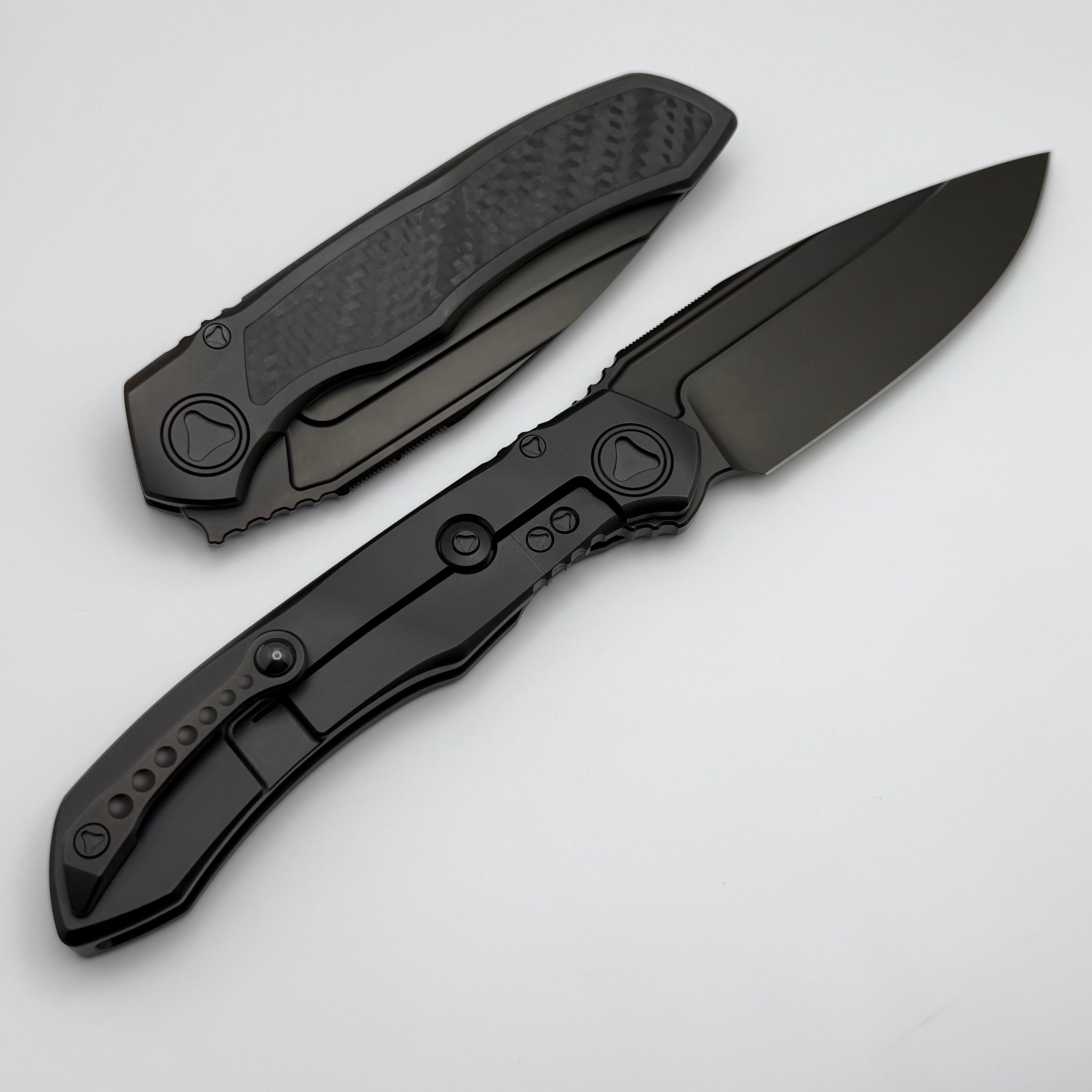 Premium Microtech ANAX Titanium DLC & Carbon Fiber Folding Knife